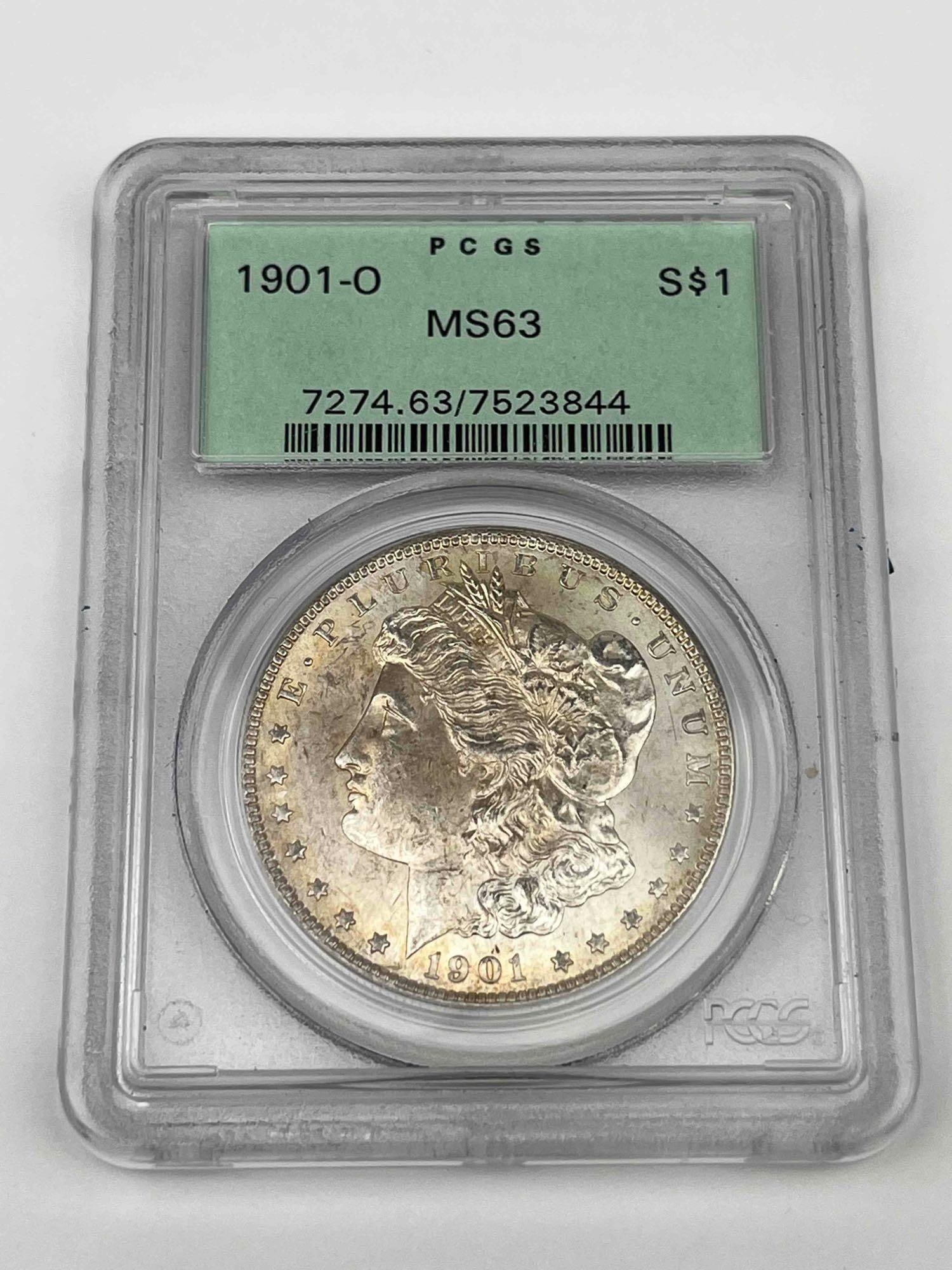 1901 O Morgan Silver Dollar MS63 PCGS (1 of 3)