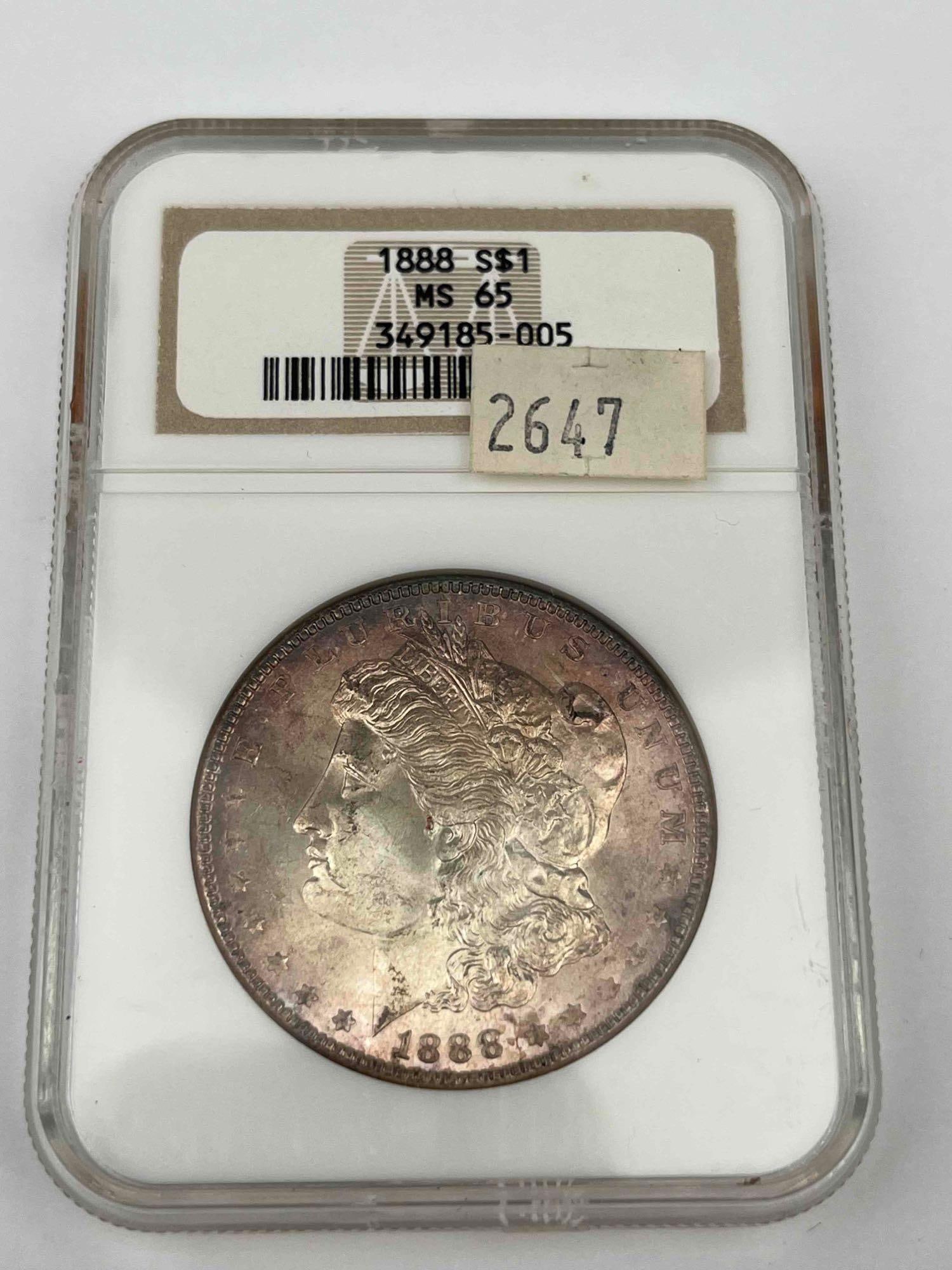 1888 Morgan Silver Dollar MS65 NCG (1 of 3)