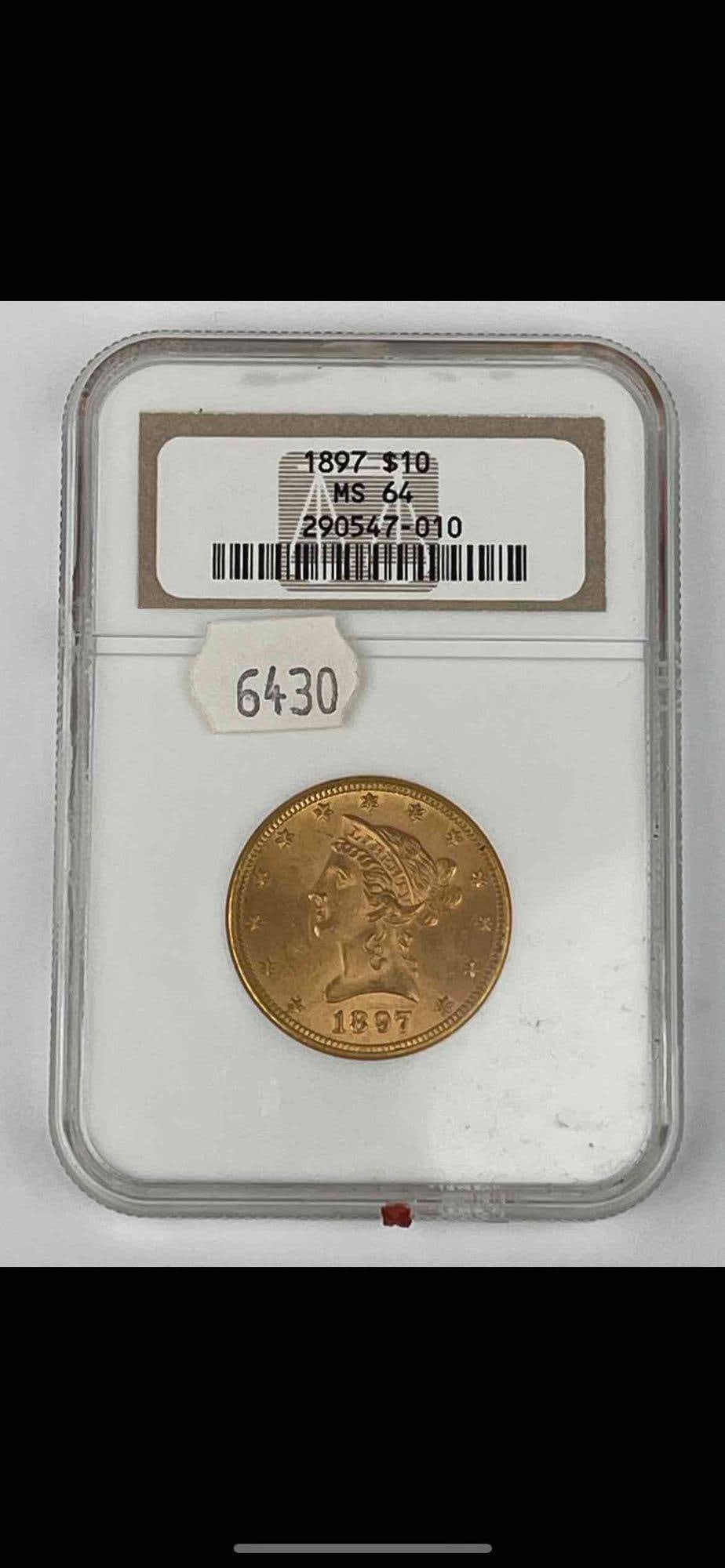 1897 $10 Liberty Gold Eagle MS64 NGC (1 of 3)