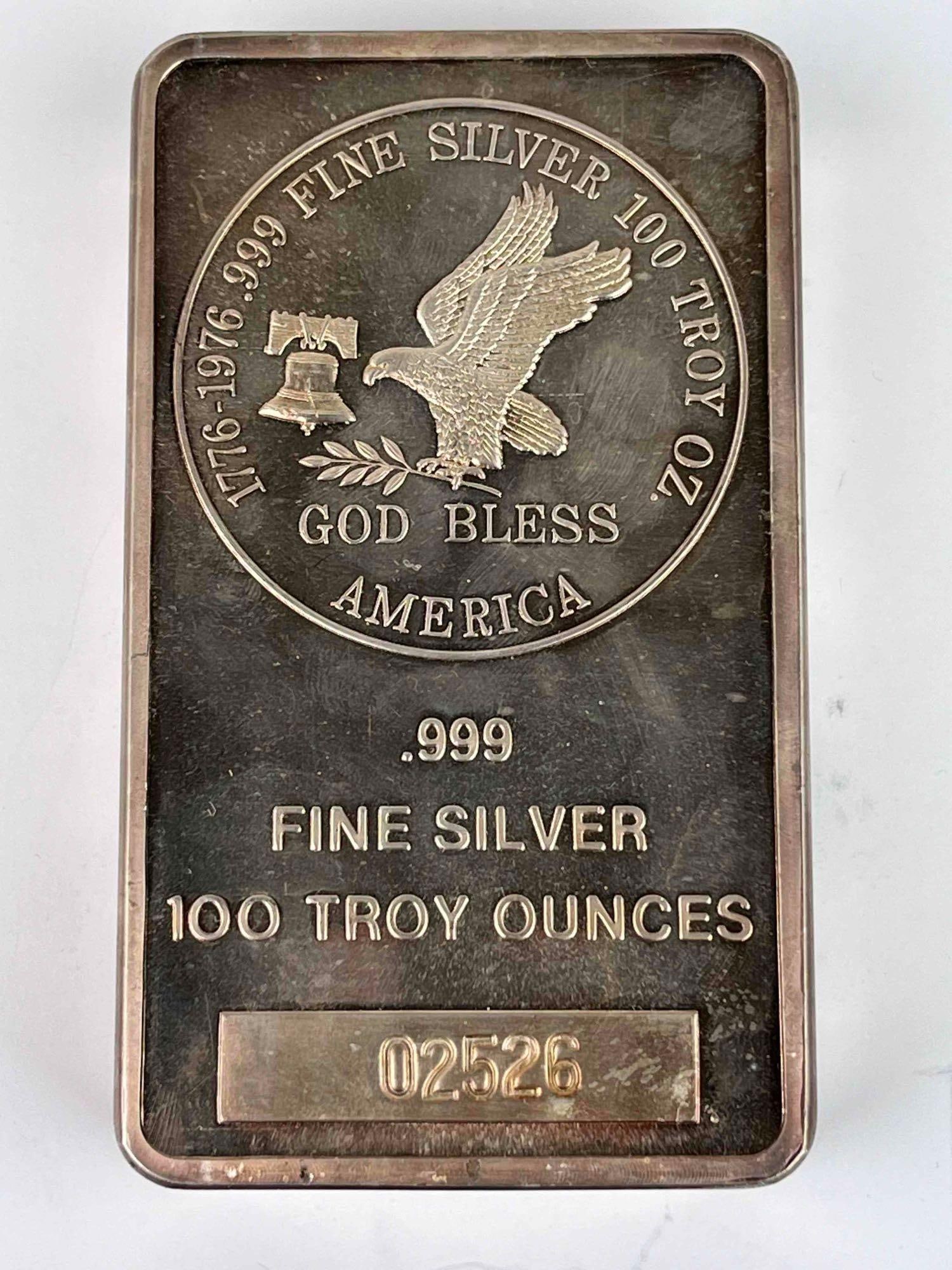 100 oz Silver Tri-State Refining and Investment Ingot Bar (1 of 3)