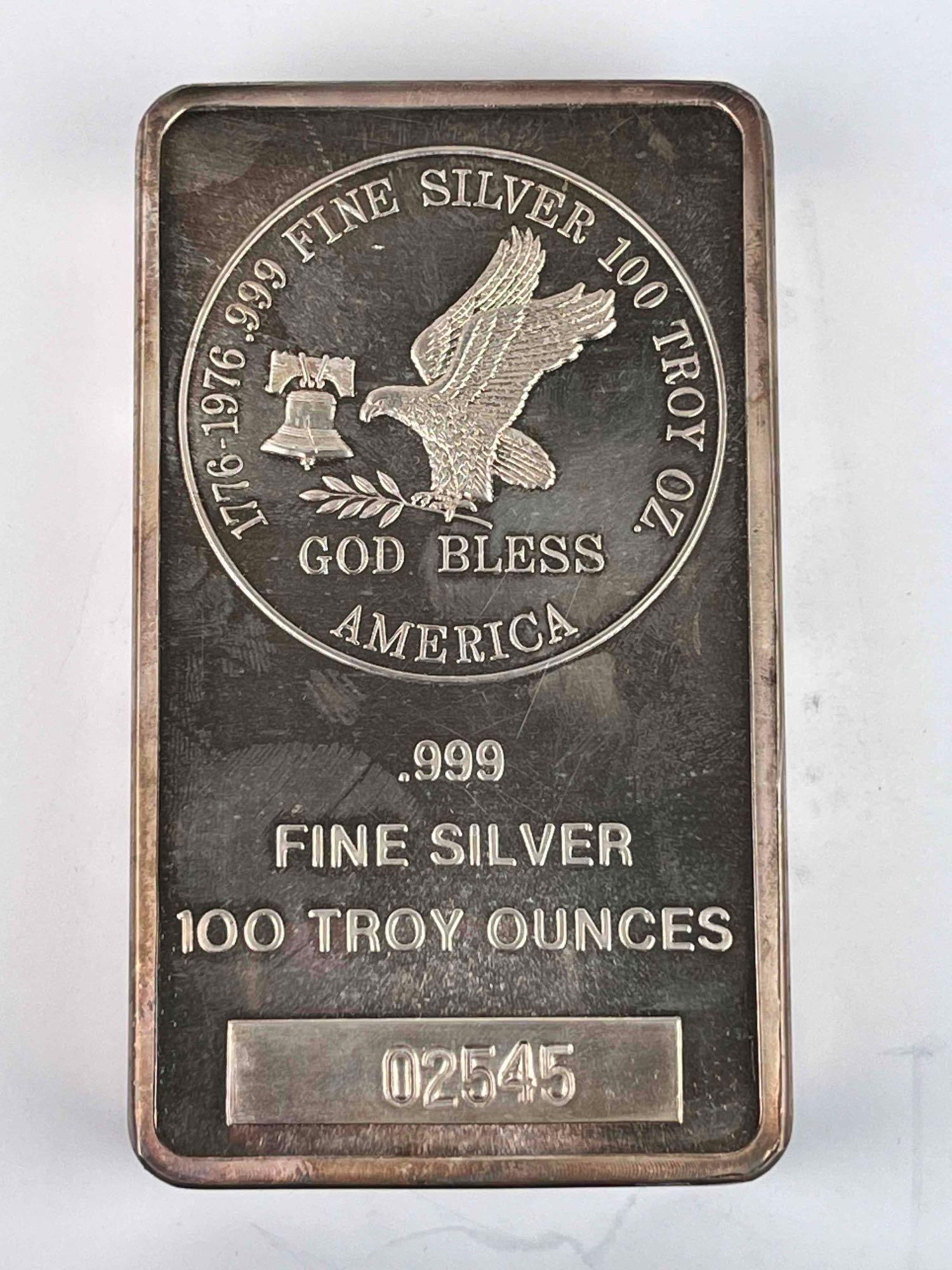 100 oz Silver Tri-State Refining and Investment Ingot Bar (1 of 3)