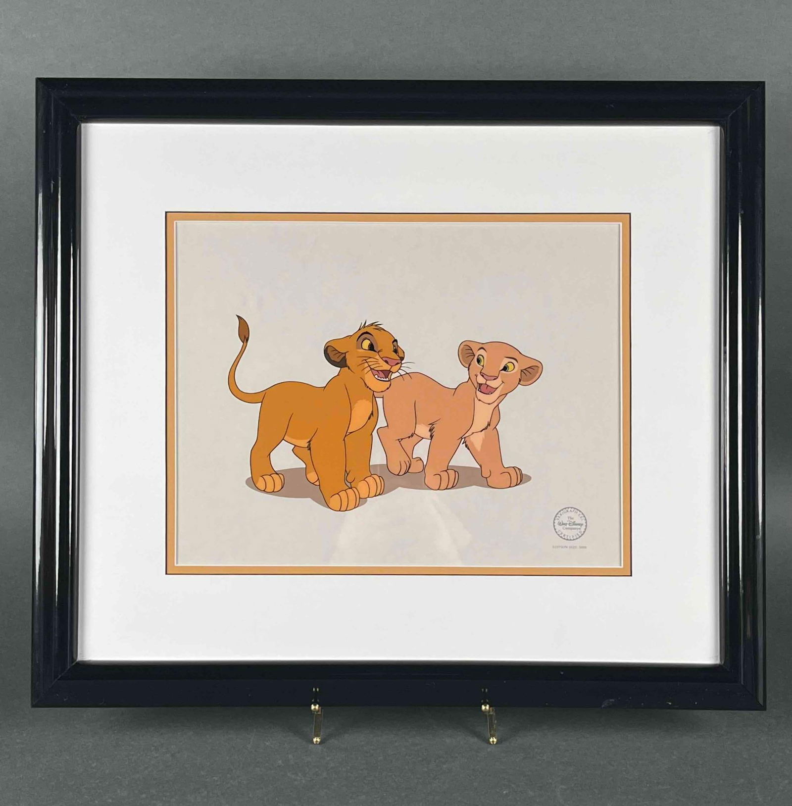 Vintage Disney Sericel " Simba and Nala " (1 of 5)
