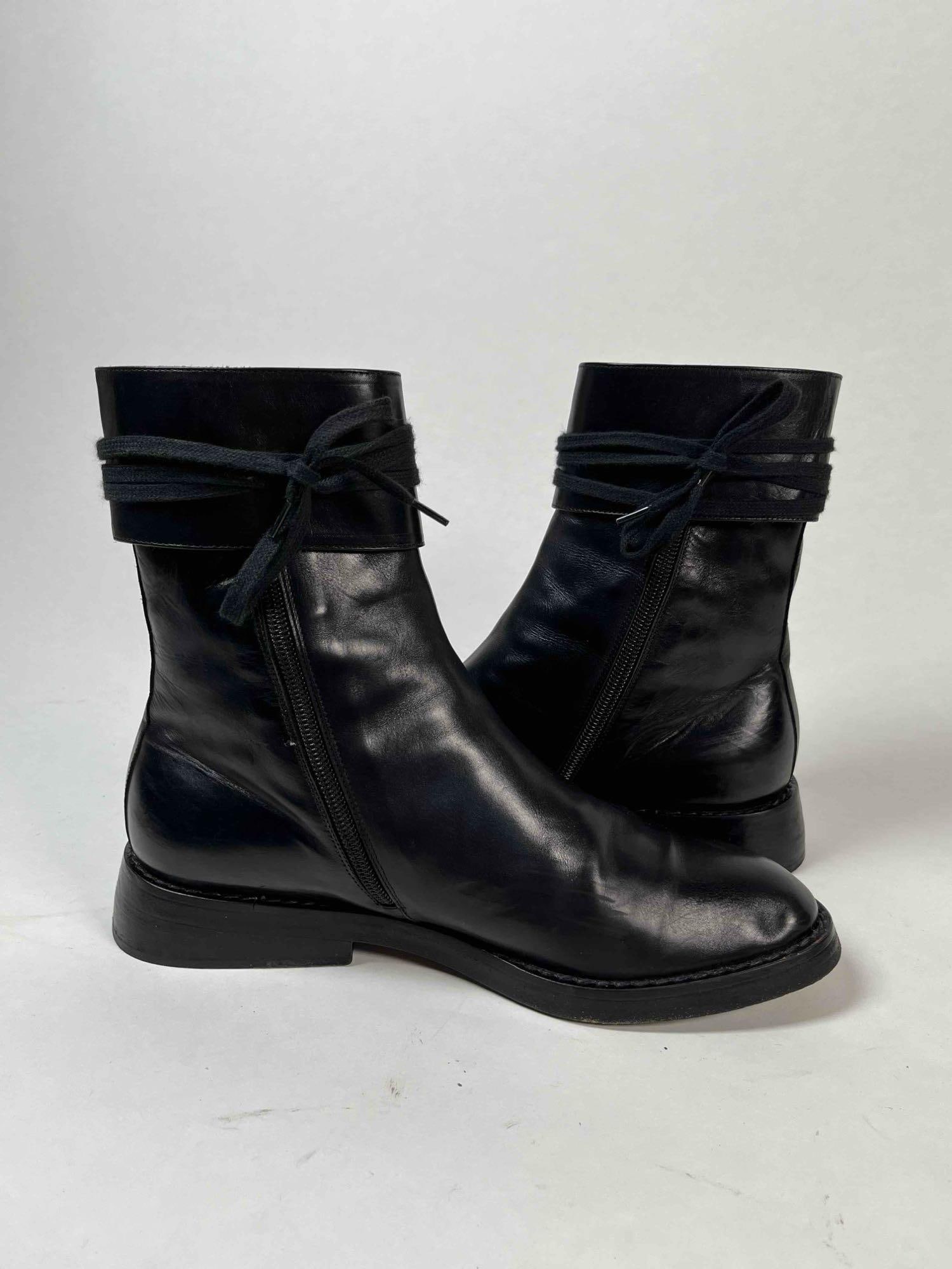 Ann Demeulemeester Black Leather Boots (1 of 5)