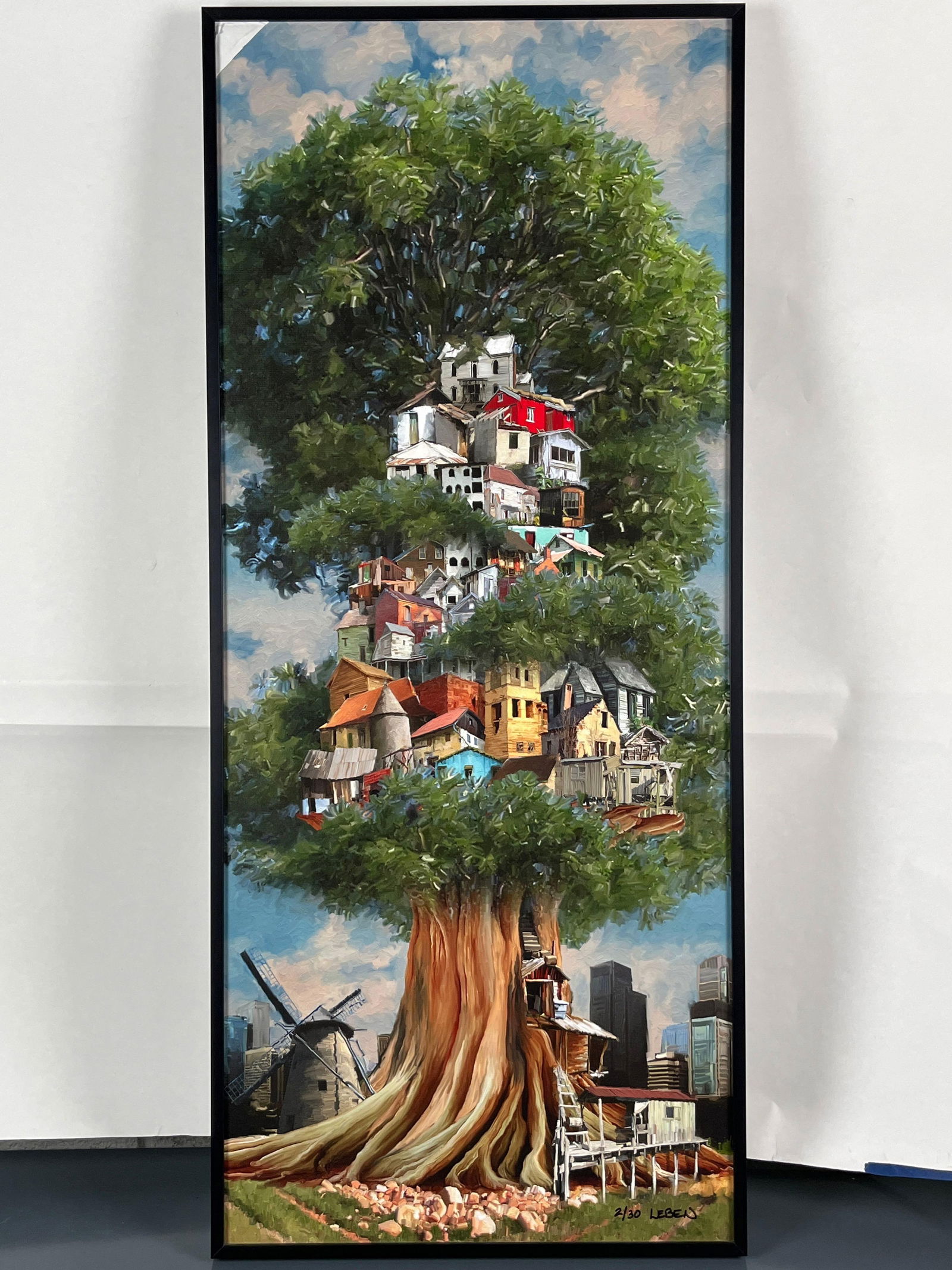 Leben " Green Town" archival limited edition giclee (1 of 9)