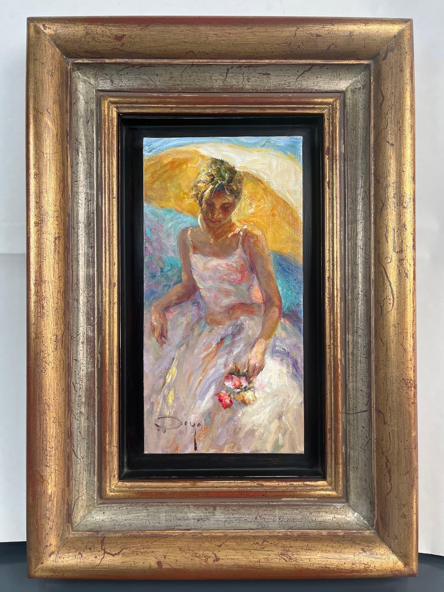 Royo "Bajo La Sombrilla" Oil Painting (1 of 8)