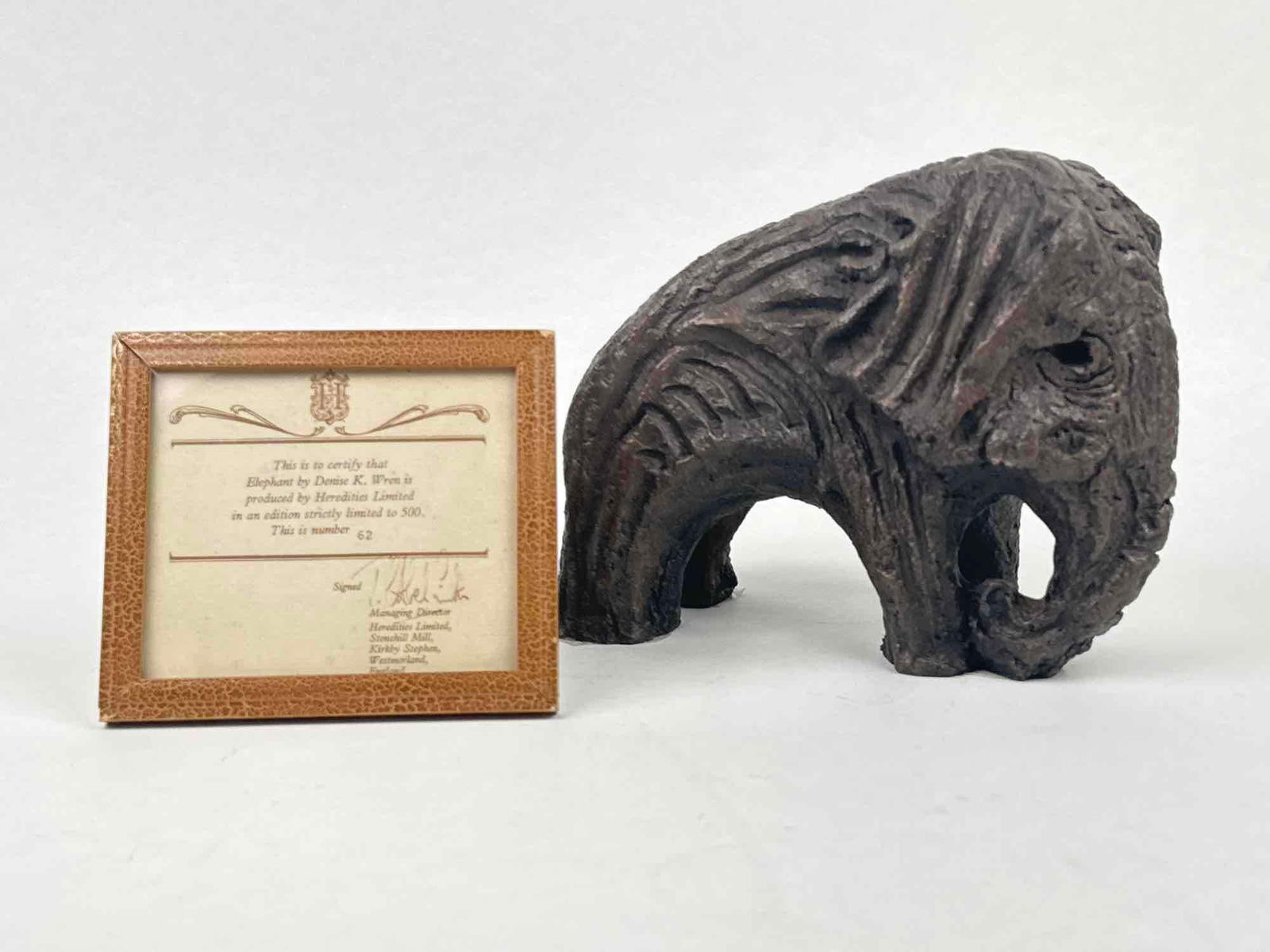 Denise K. Wren Elephant Sculpture (England, 1891-1979) (1 of 10)