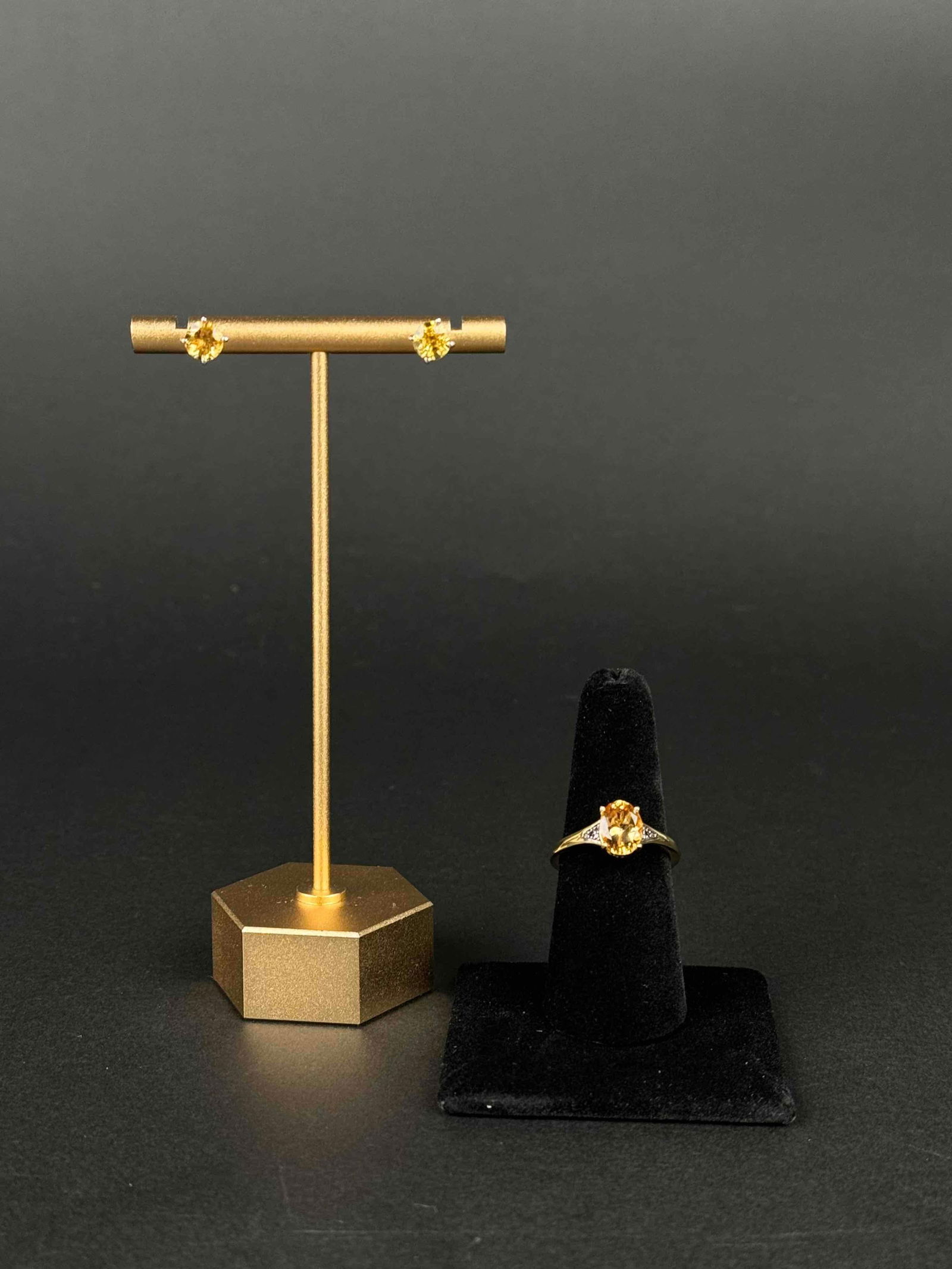 Premium Brazilian Heliodor Earrings and Ring (1 of 10)