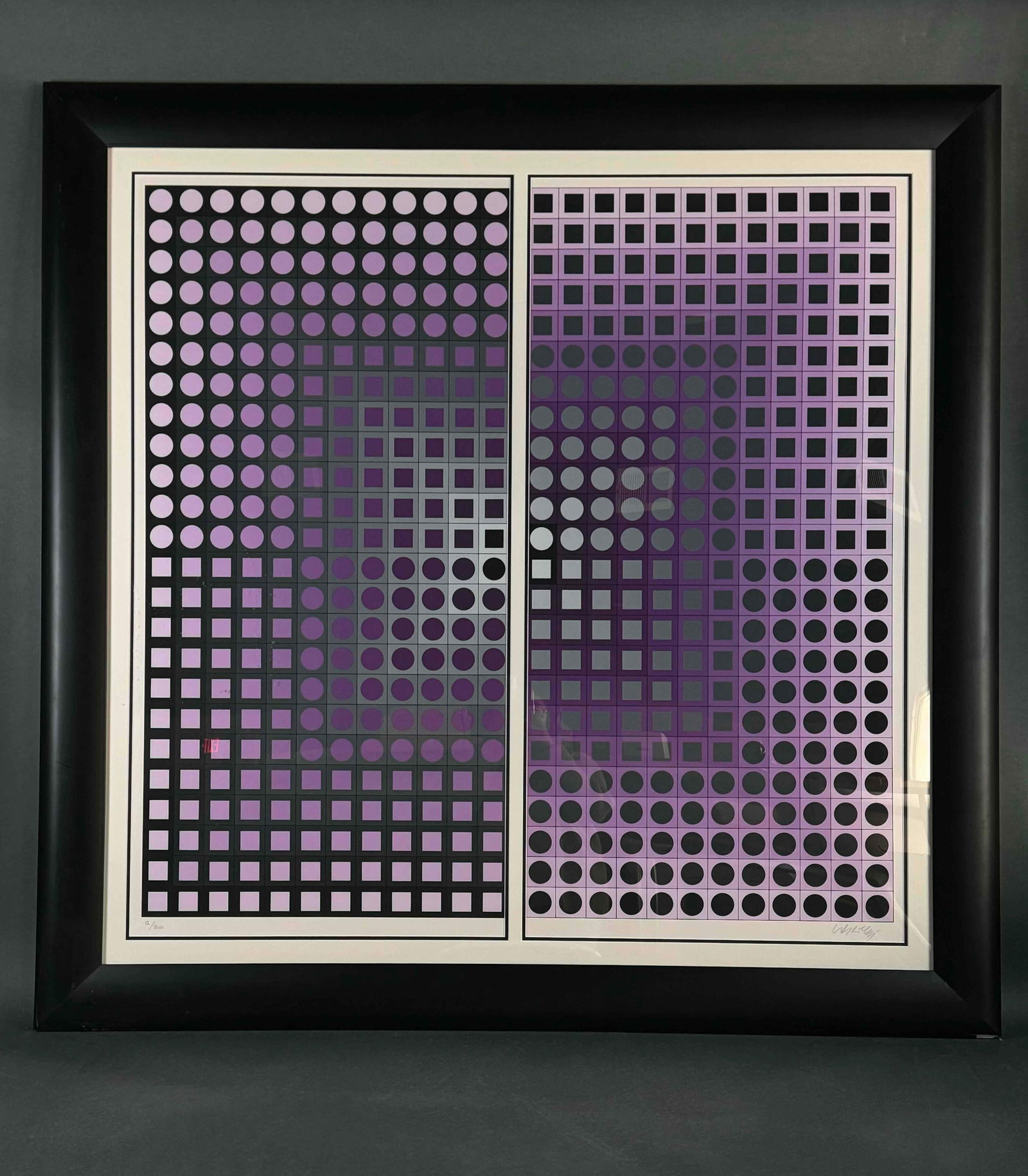 Victor Vasarely "Zett Diptych"(1989 Screenprint) (1 of 5)