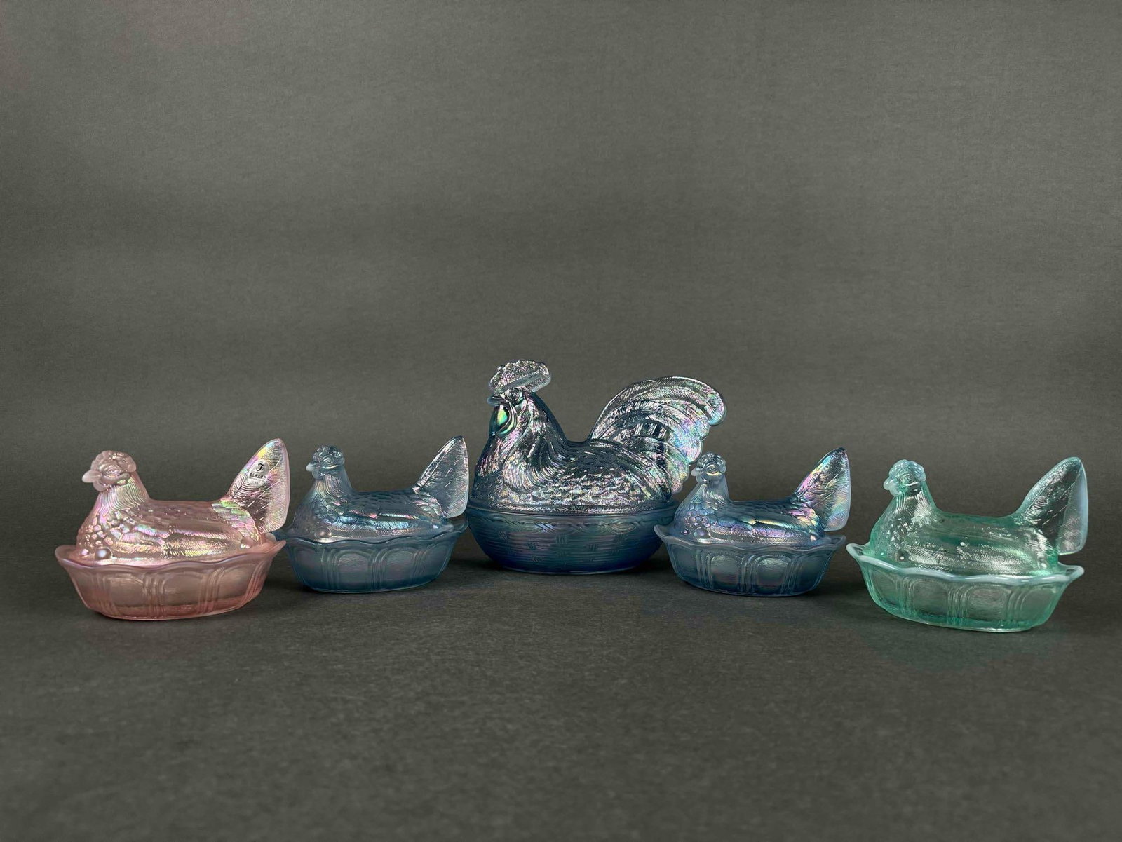 Fenton Satin Rooster Boxes (1 of 10)