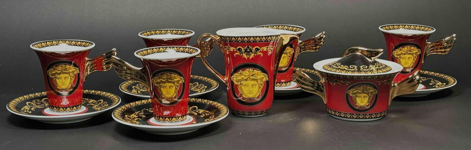 Rosenthal Versace "Medusa" Porcelain Coffee Set (13 Piece) (1 of 11)