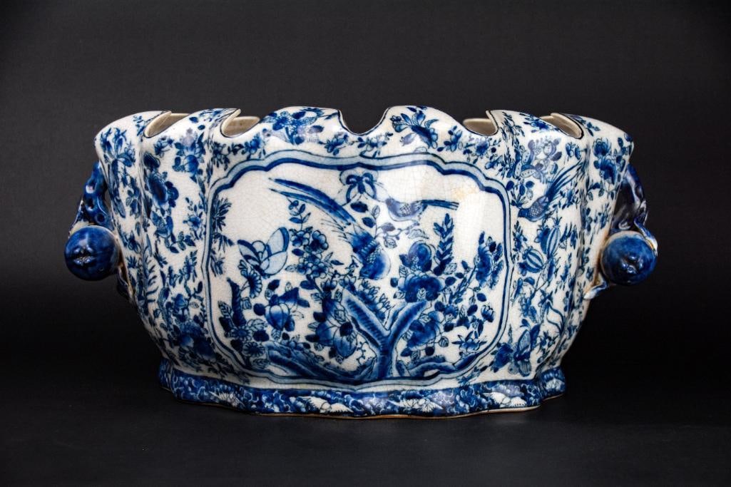 Antique Blue and White Chinese Foot Bath (CIRCA 1900) (1 of 12)