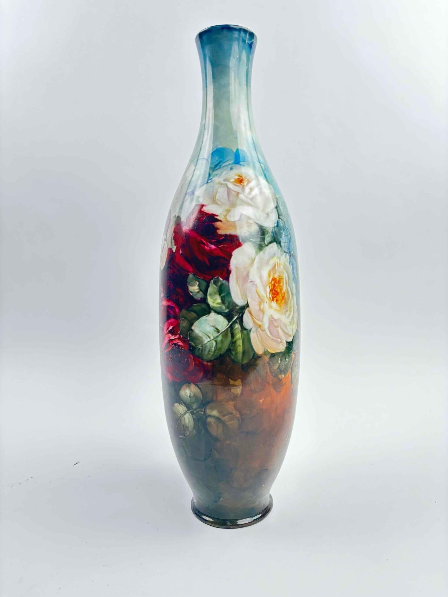 Hand Painted Belleek Vase (Signed) (1 of 11)