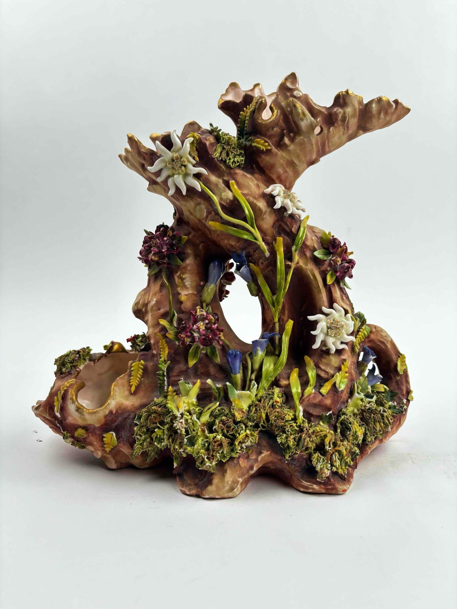 Antique Majolica Tree Trunk (AJ Found) (1 of 10)