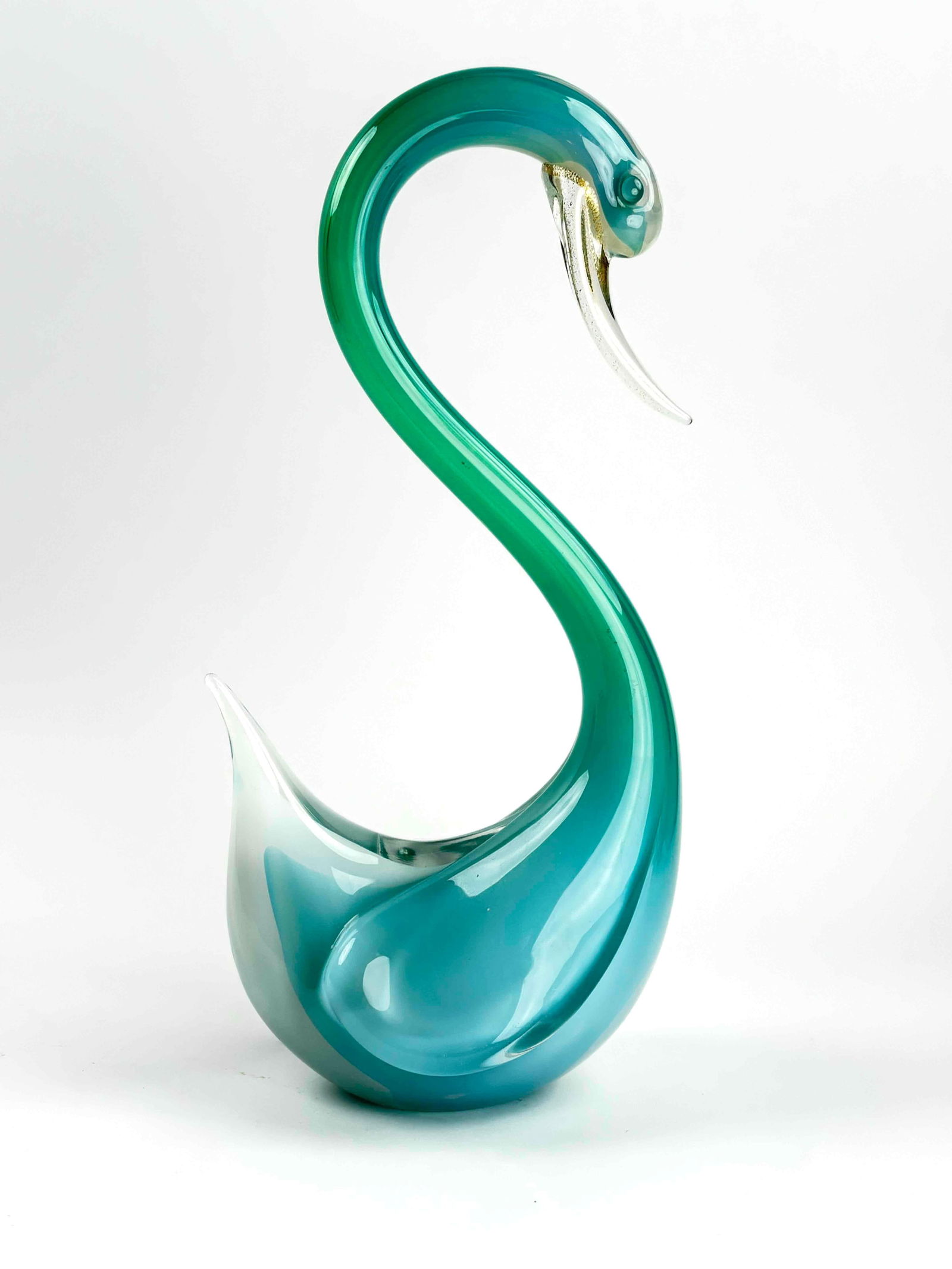 Large Murano Glass Swan (Italy) (1 of 8)