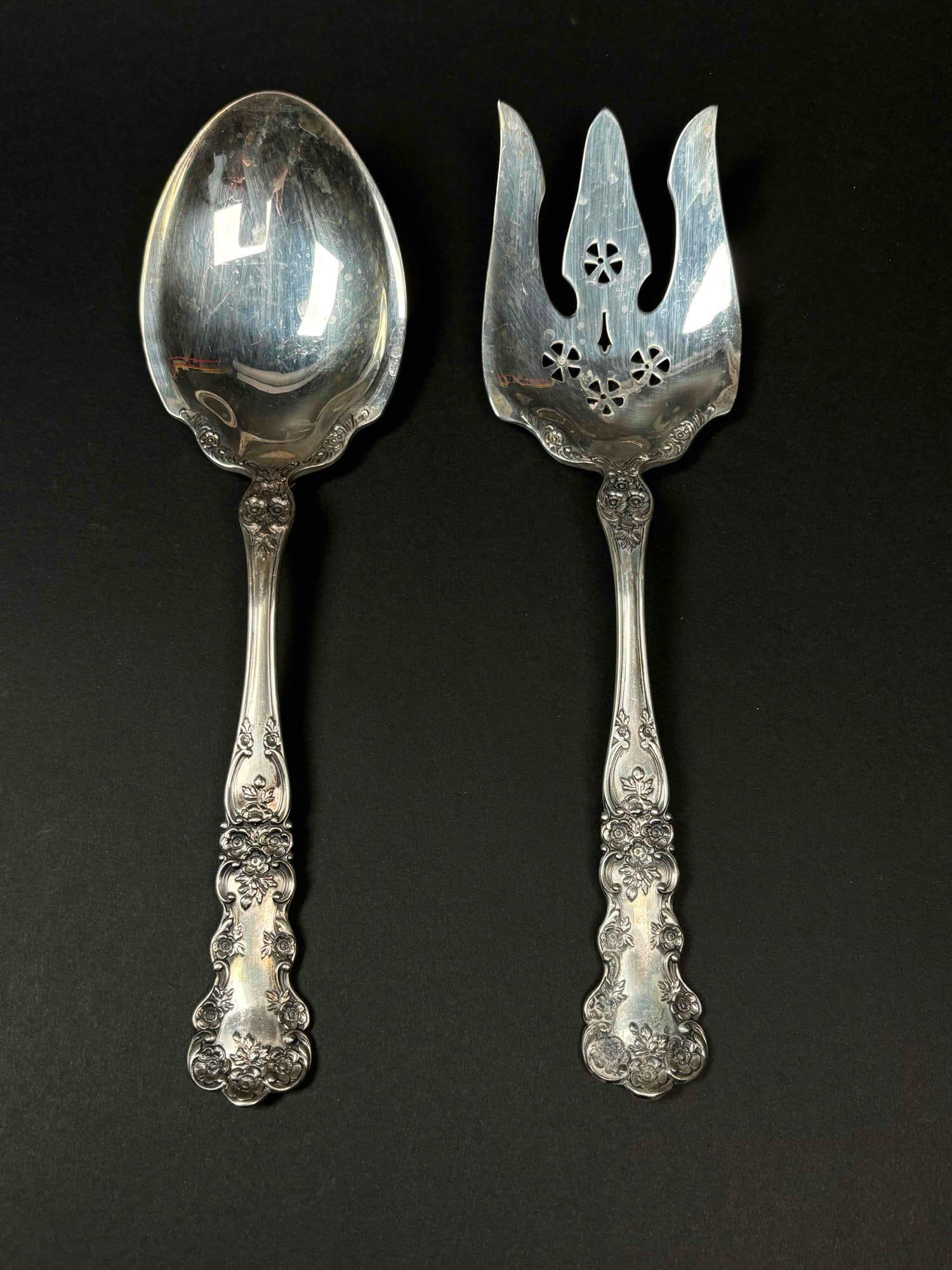 Gorham Buttercup Sterling Silver Salad Set (1 of 9)