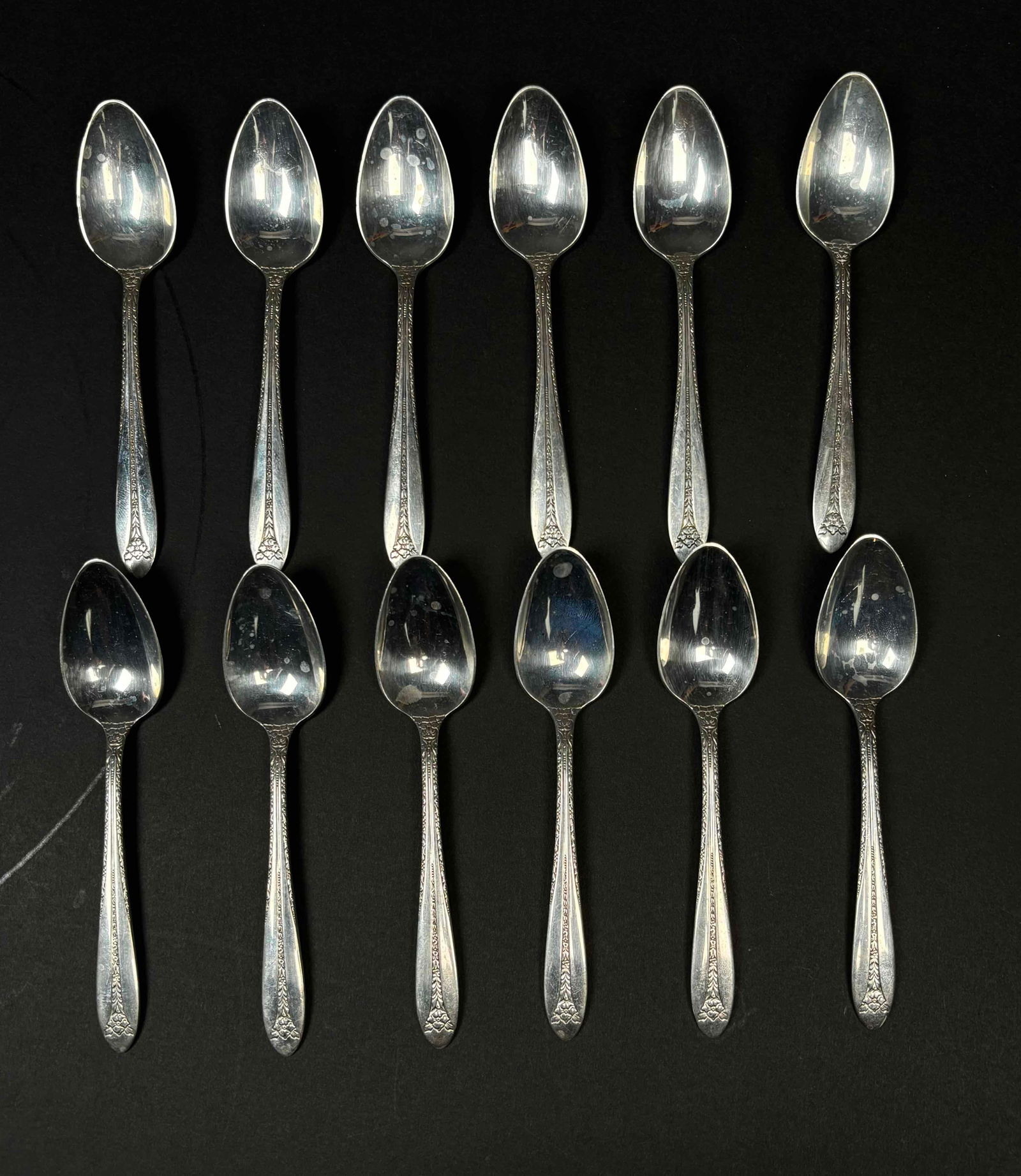 Set of 12 Teaspoons (Margaret Rose, National Sterling) (1 of 10)