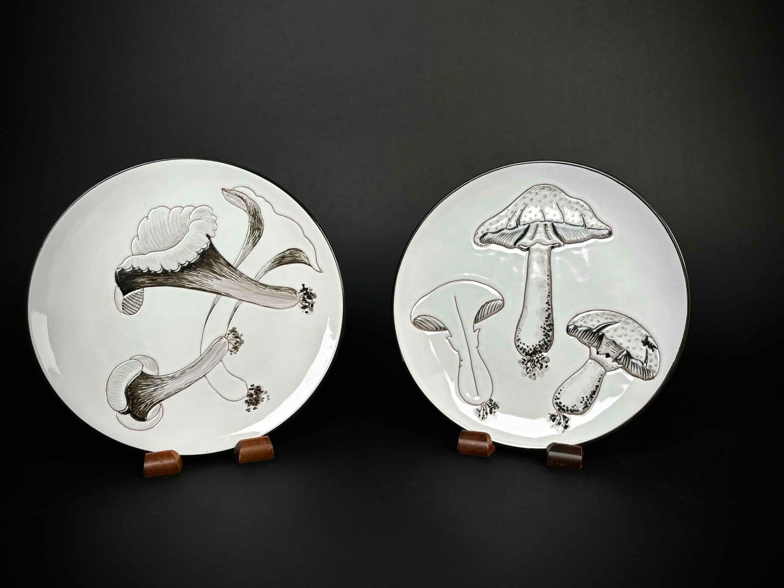 Mushroom Ceramic Plates (Italy) (1 of 11)