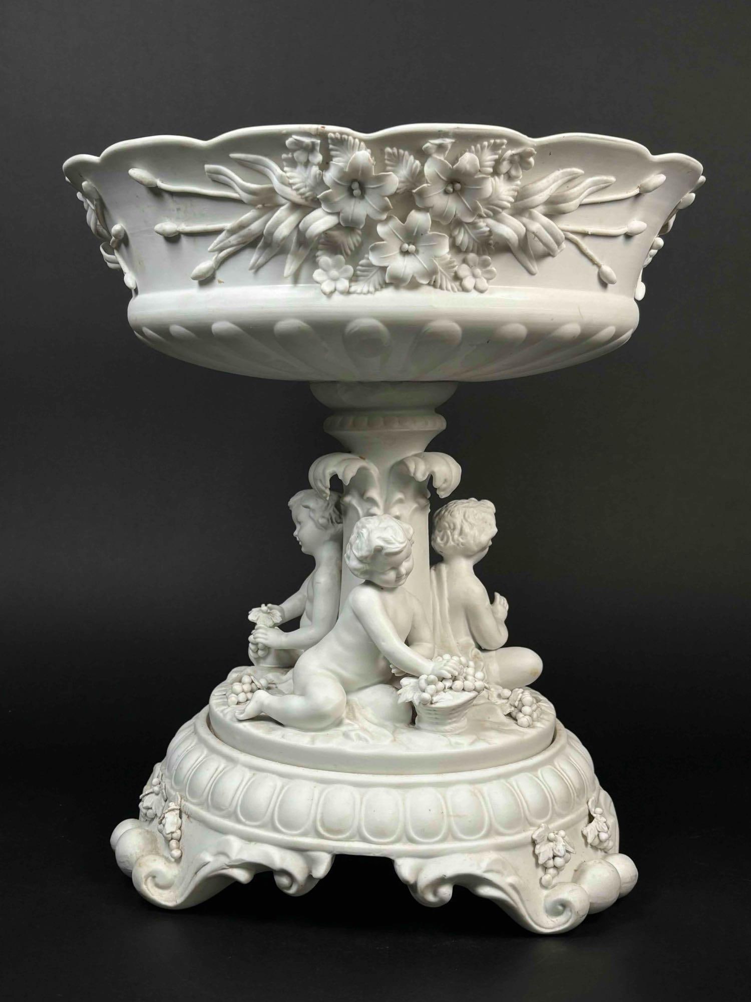 Bisque Porcelain Centerpiece Bowl (1 of 12)