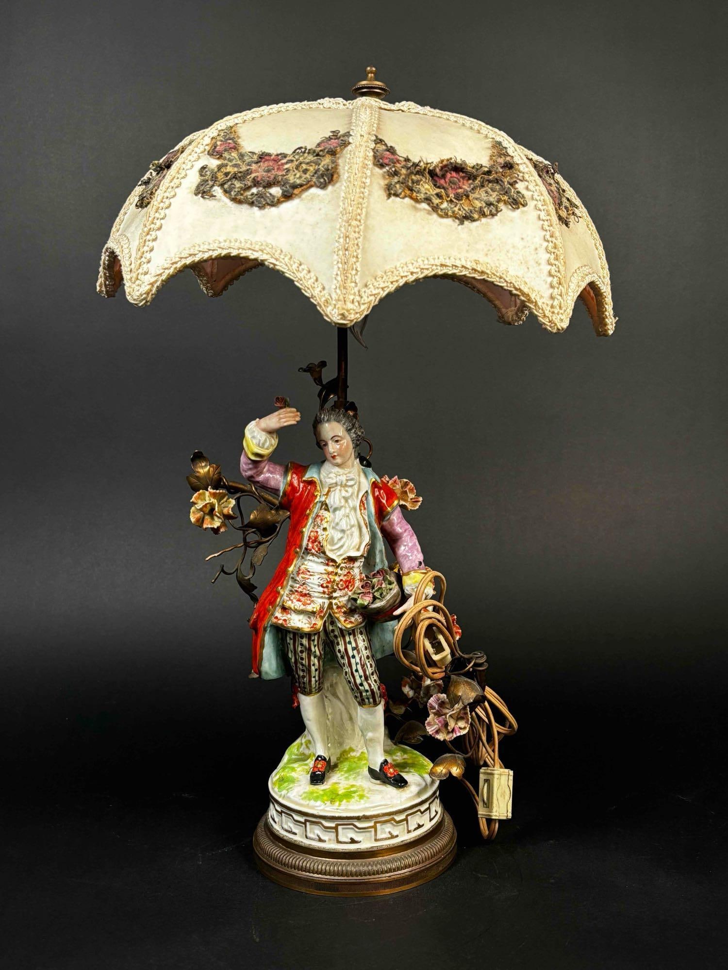 Antique Figural Table Lamp (France) (1 of 12)