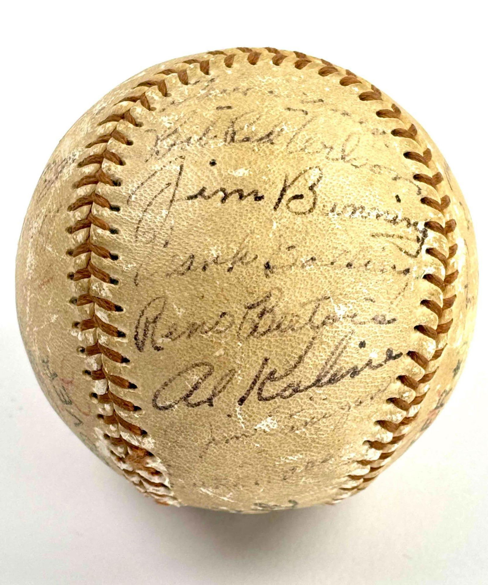 1954 Detroit Tigers Signed Team Ball (1 of 7)