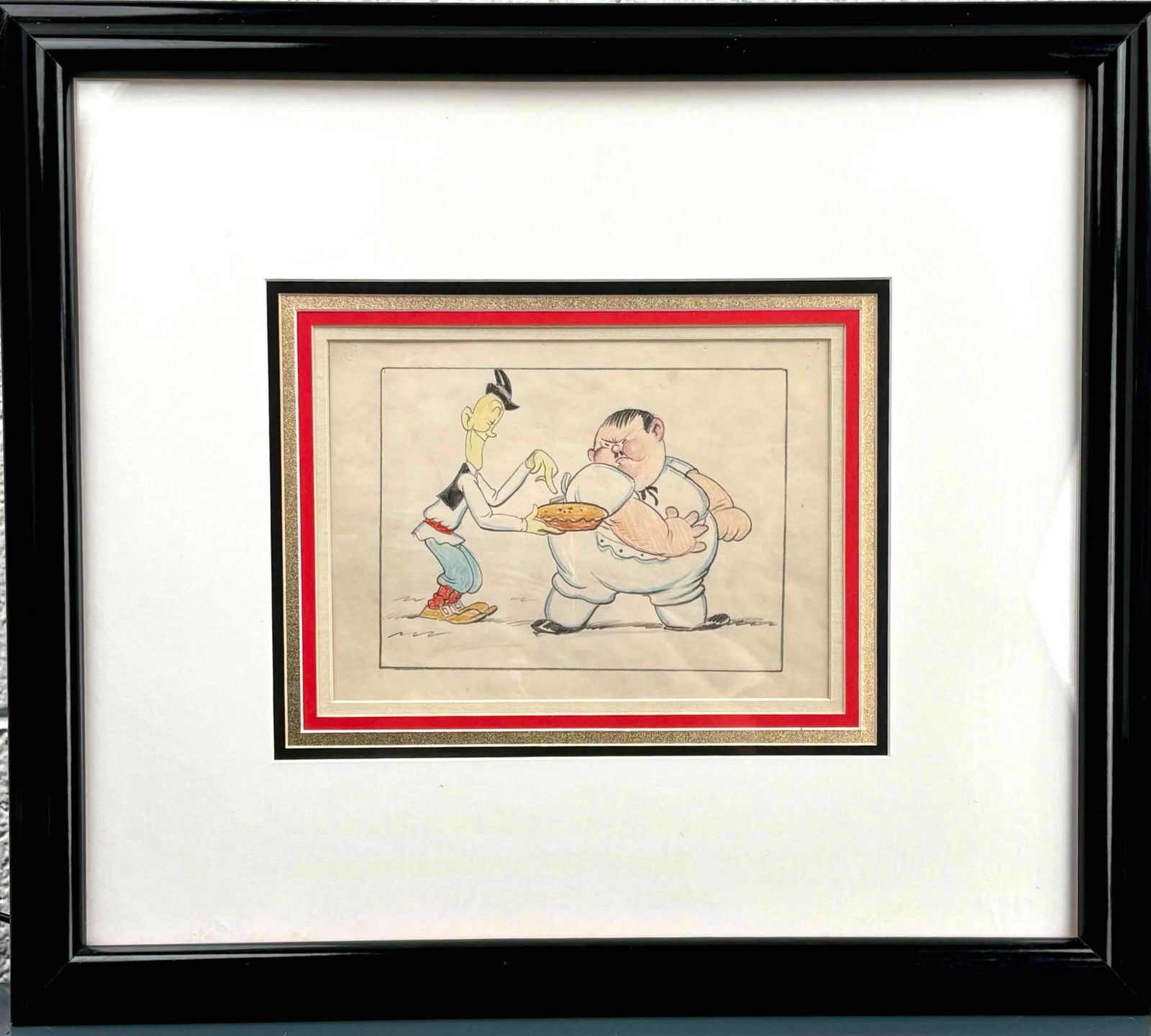 "Mother Goose Goes Hollywood" Laurel and Hardy Original Storyboard (Walt Disney, 1938) (1 of 4)