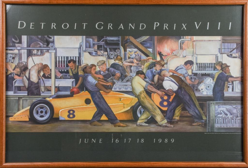 Detroit Grand Prix 1989 Vintage Picture Racing Poster Art Print (1 of 8)