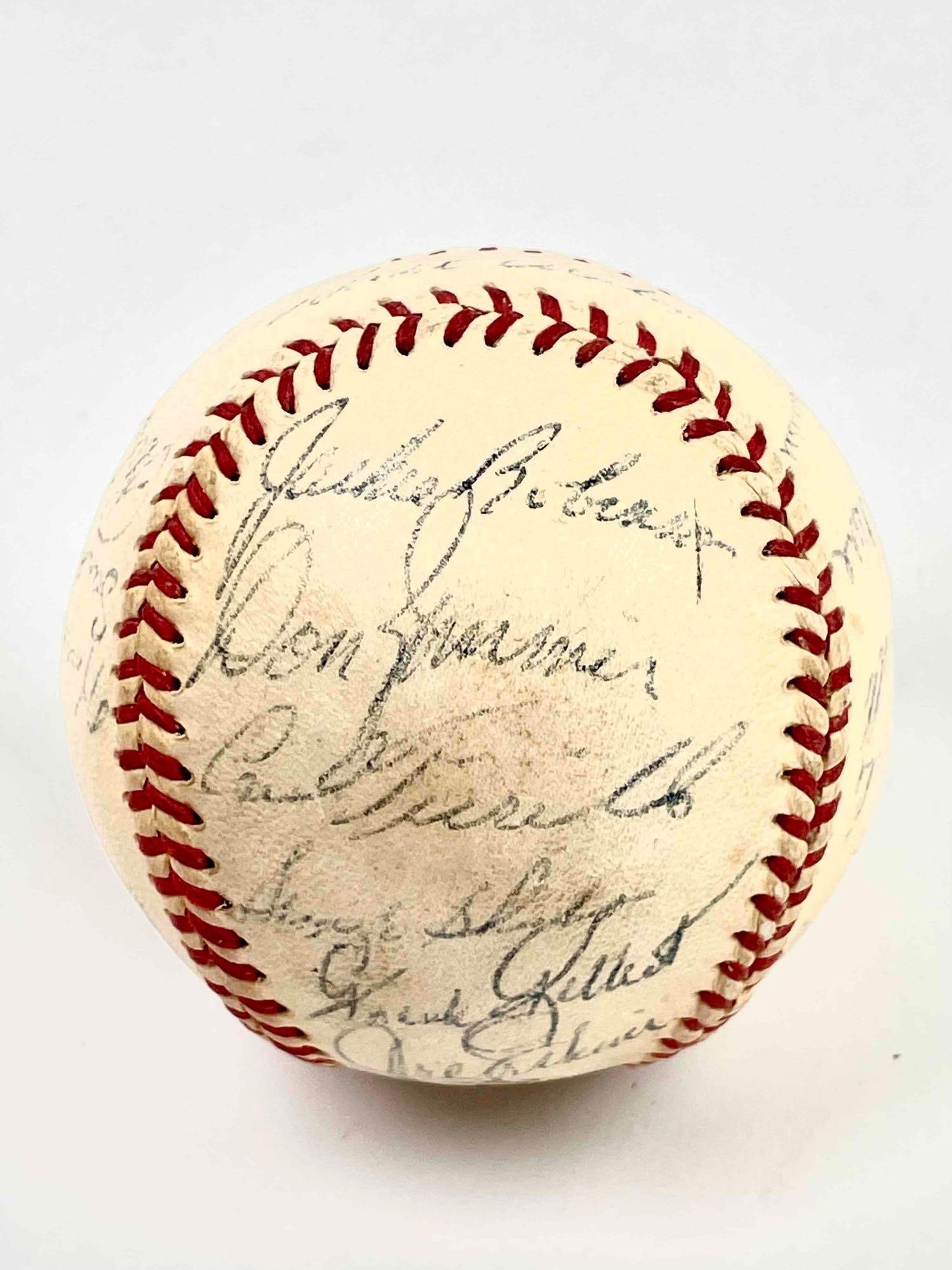 1955 Brooklyn Dodgers World Series Champs Team Signed Baseball (Jackie Robinson and Sandy Koufax) (1 of 12)