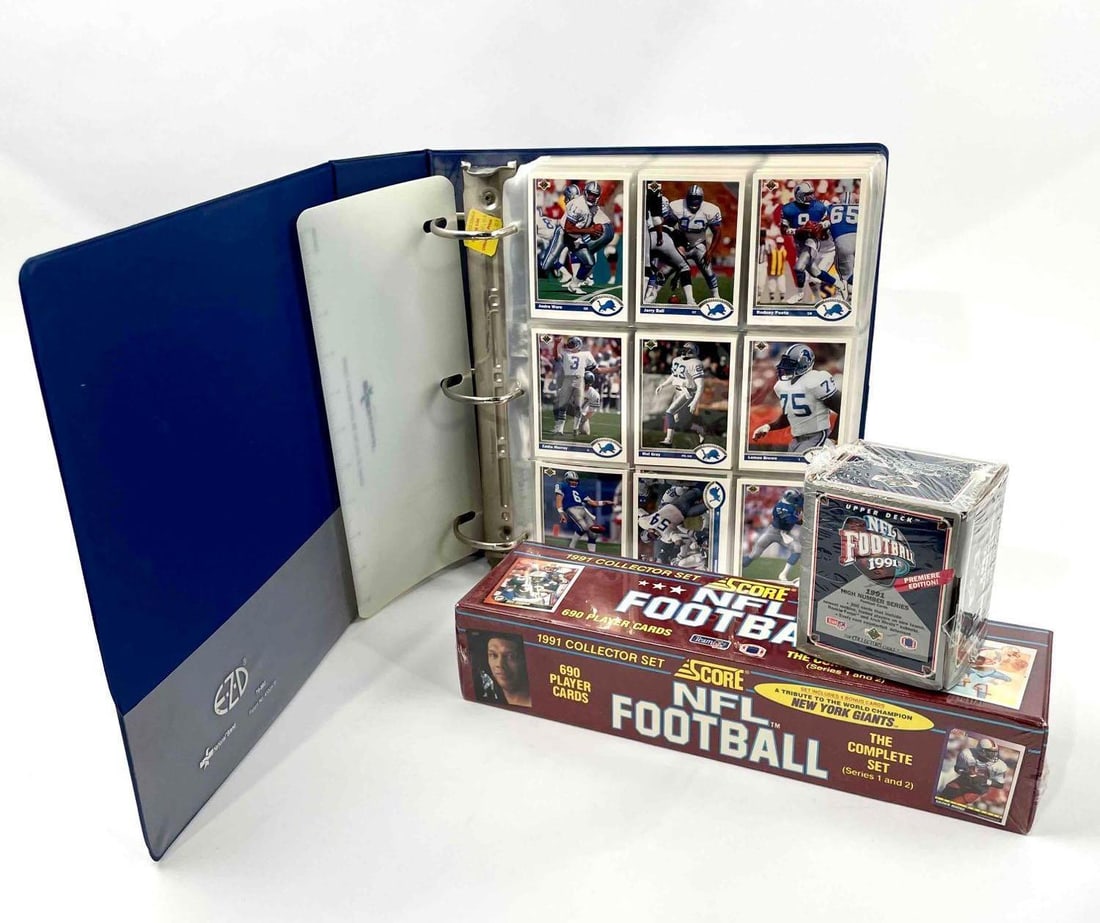 Old Stock Football Cards (Sealed Upper Deck and Score, 1991) (1 of 11)