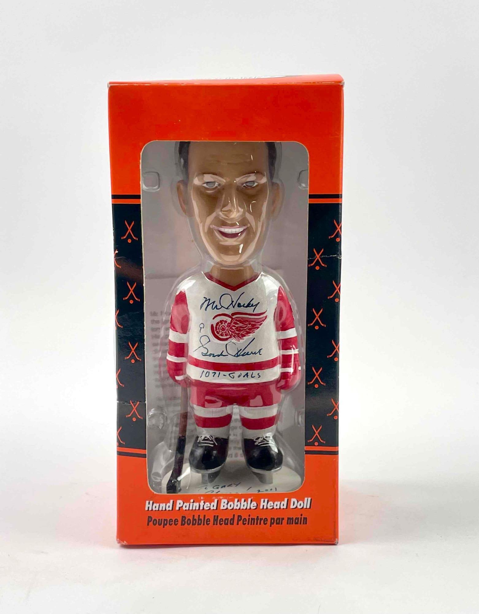 Signed Gordie Howe Bobble-Head in Original Box (2001) (1 of 10)