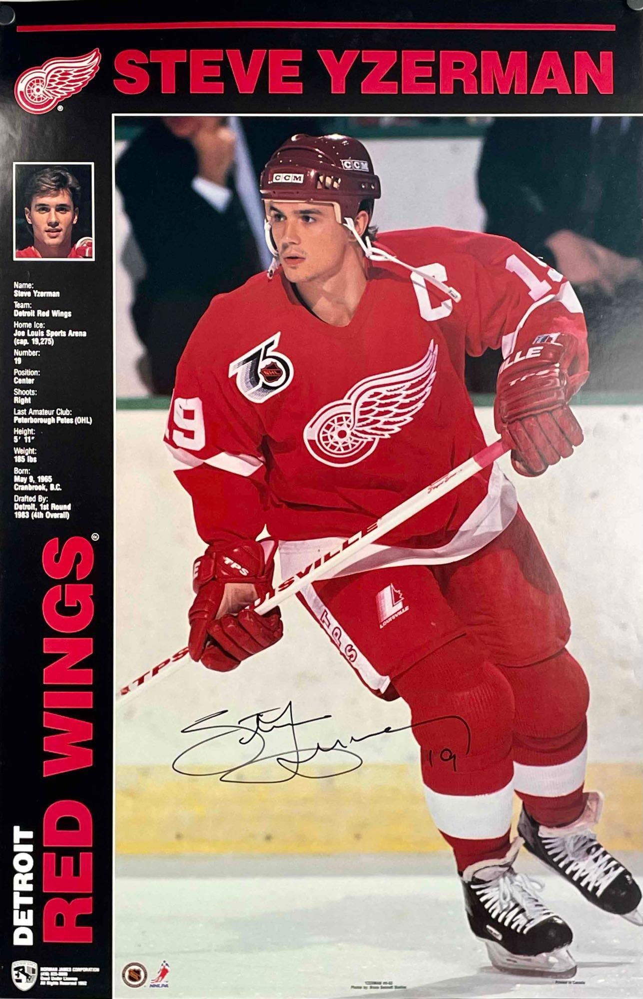 Steve Yzerman Signed Poster (1 of 11)