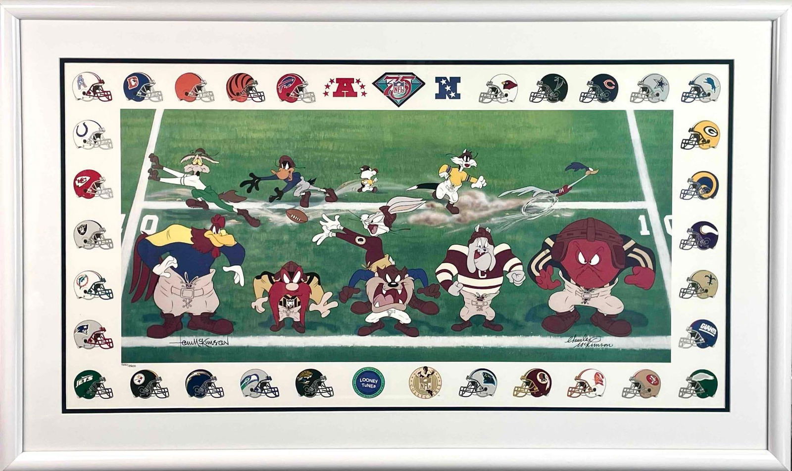 Three Yards and A Cloud of Dust- WB/NFL -Lithograph (1 of 9)