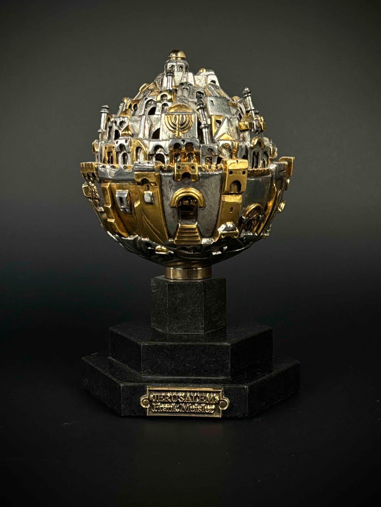 "Jeruselum Super Sphere" Sculpture (Frank Meisler) (1 of 12)