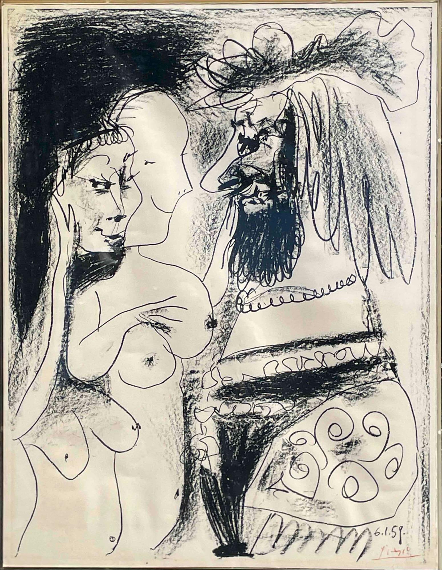 After Pablo Picasso "Le Vieux Roi" Lithograph 1959 (1 of 5)
