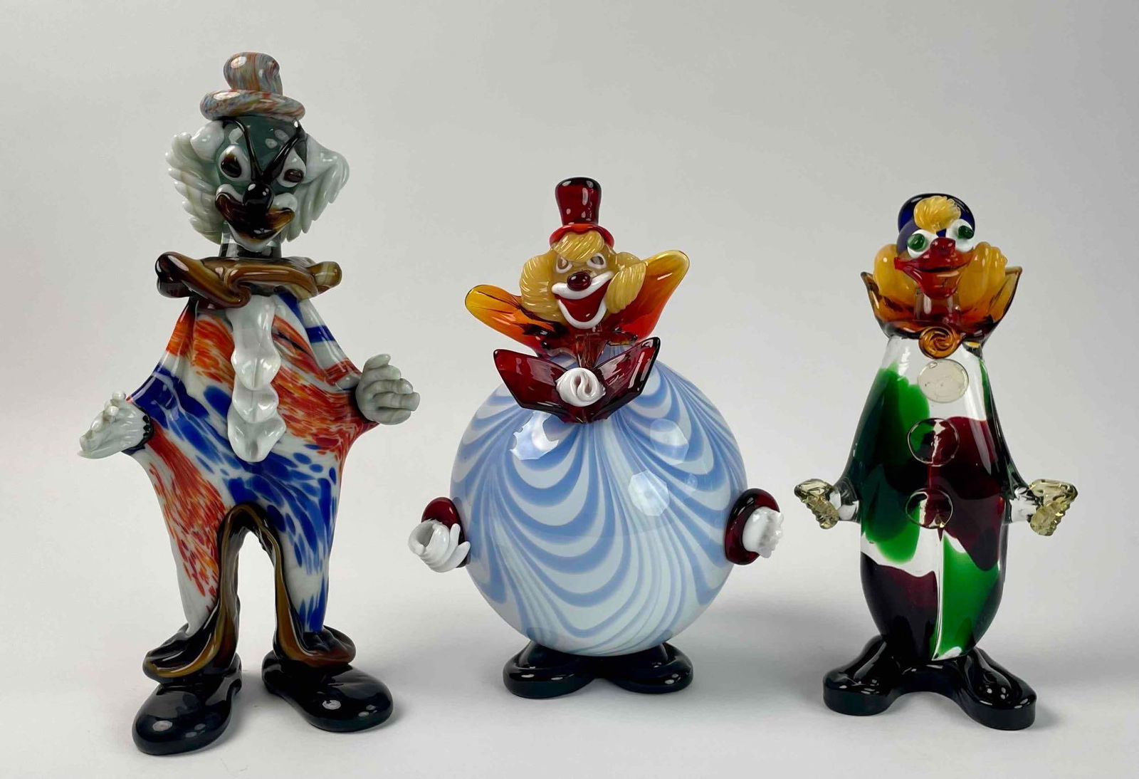 3 Murano Glass Clowns (Circa 1950’s) (1 of 12)