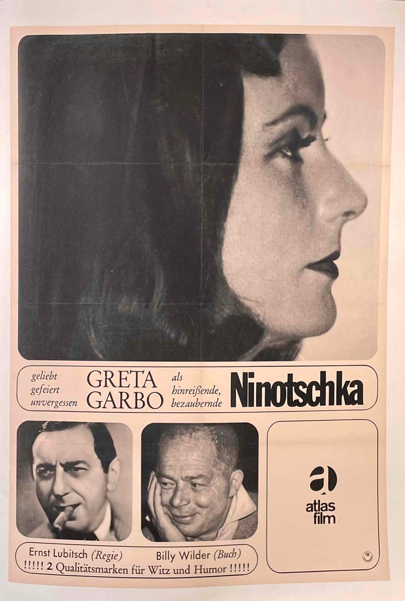 Original "Ninotschka: German Movie Poster on Linen Canvas (1 of 10)