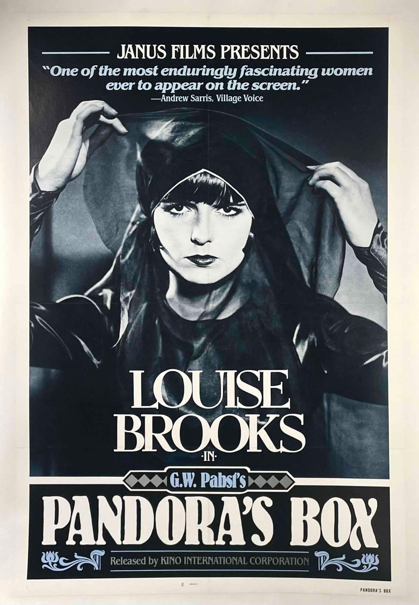Original "Pandora's Box" Silent Movie Poster (Louise Brooks) (1 of 8)
