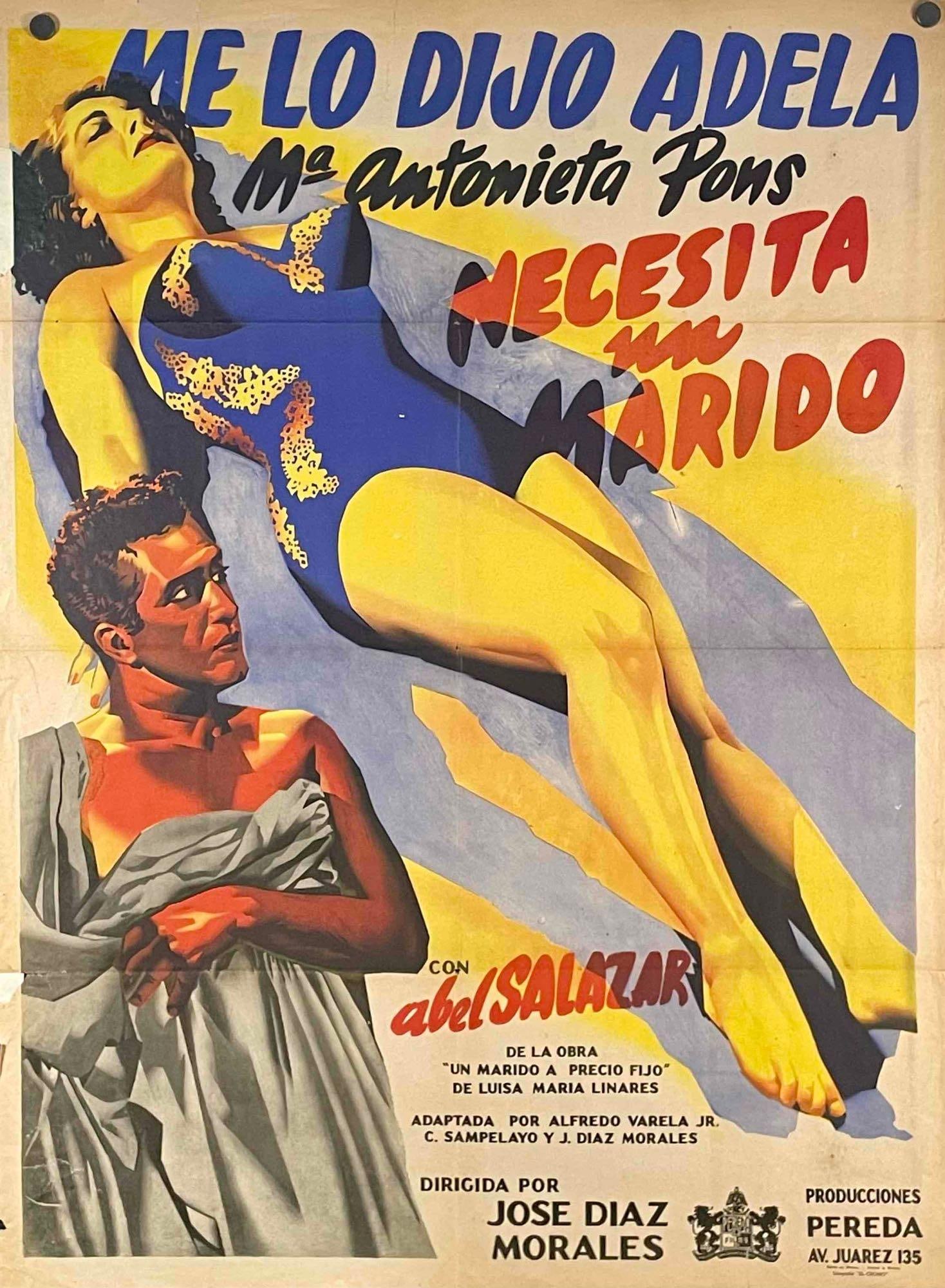 Original "Necesita un Marido" Movie Poster 1955 (1 of 10)
