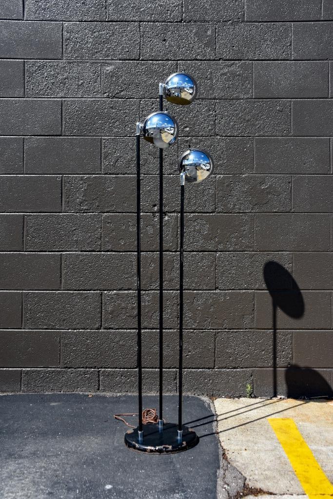 Sonneman Chrome Eyeball Floor Lamp (1 of 9)