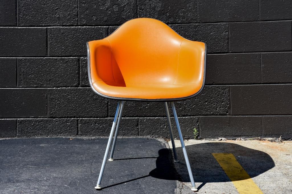 Eames for Herman Miller Orange Shell Chair (1 of 12)
