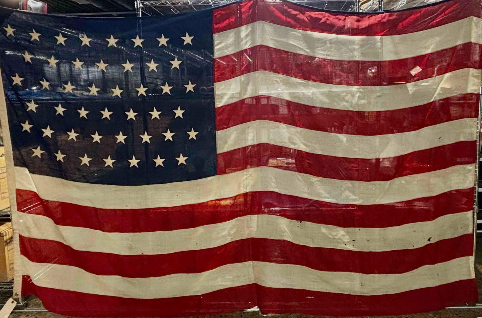 Antique 45 Star American Flag (Spanish-American War Era) (1 of 7)