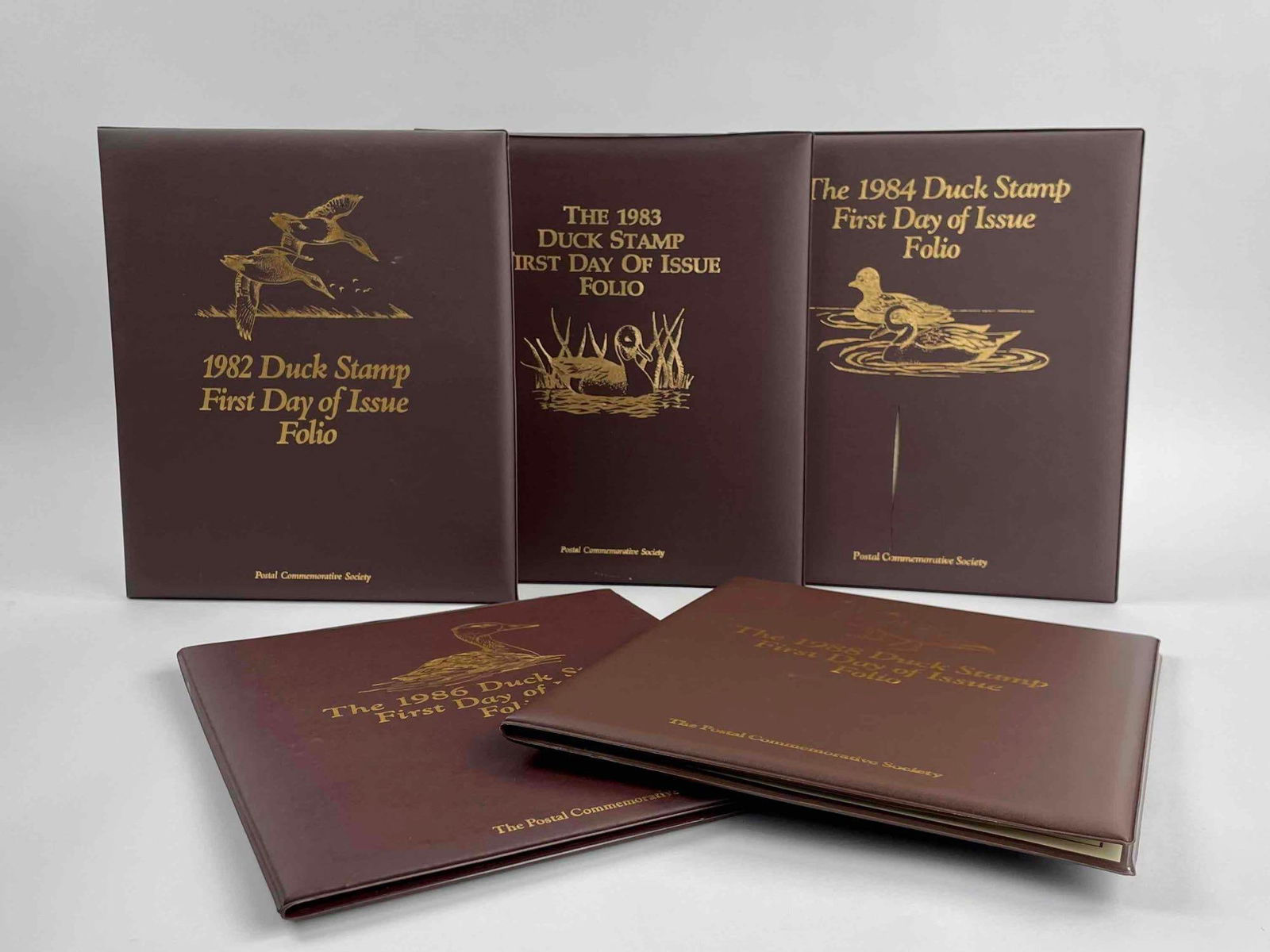 Five Duck Stamp First Day of Issue Folios (1982-88) (1 of 9)