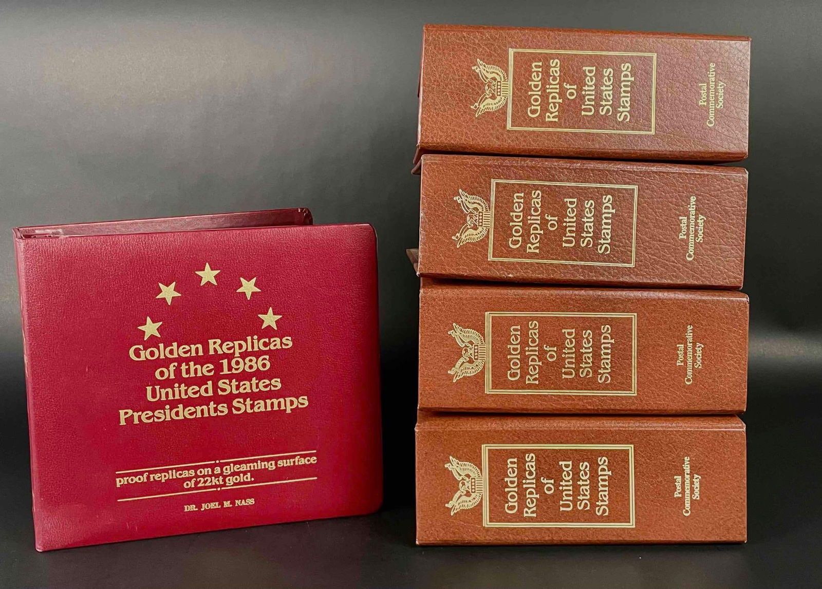 Assorted Golden Replicas of the United States Stamps (Including 1986 Presidents) (1 of 8)