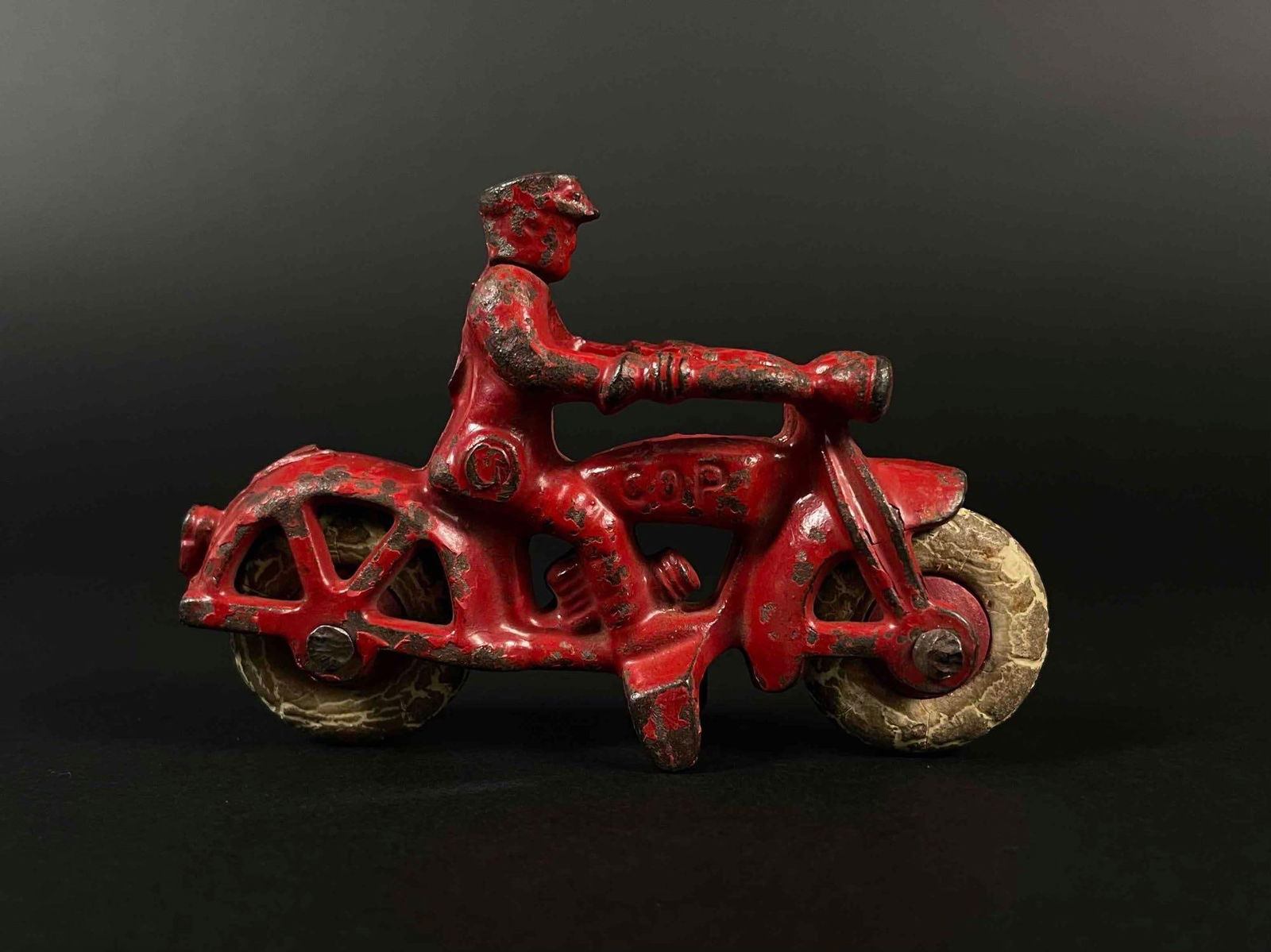 Hubley Harley Davidson Red Motorcycle (1 of 7)