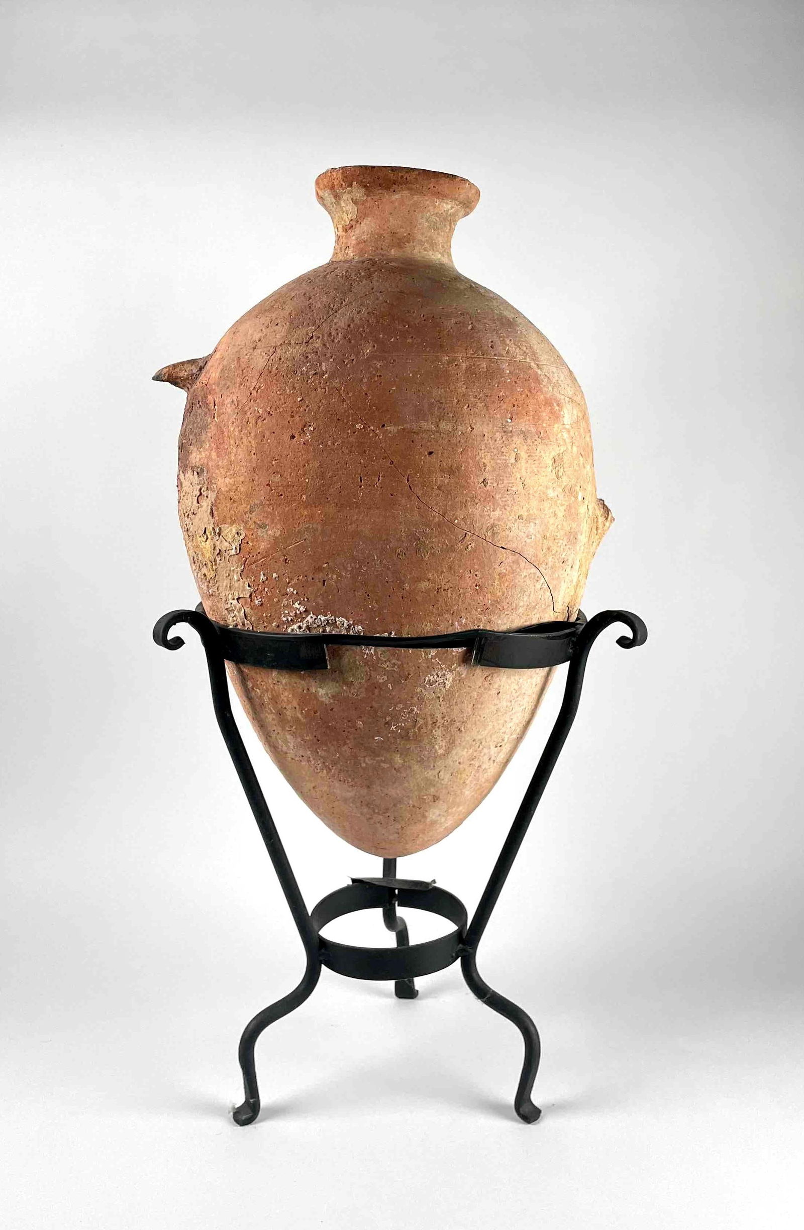 Ancient Greek Terracotta Amphora with Base (1 of 12)