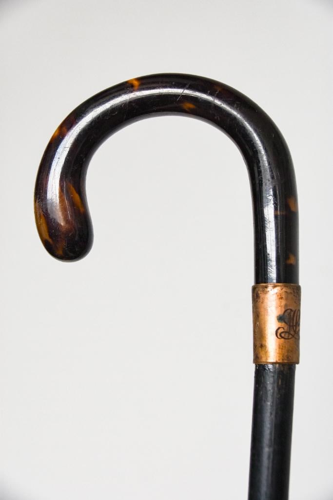 Antique 10K Gold Monogrammed Cane (1 of 6)
