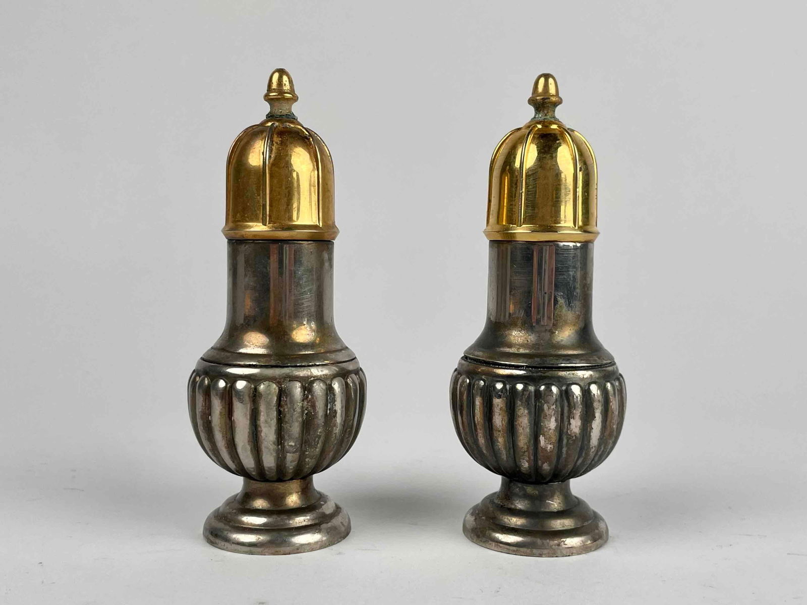 American Sterling Silver and Brass Salt and Pepper Shakers (1 of 8)