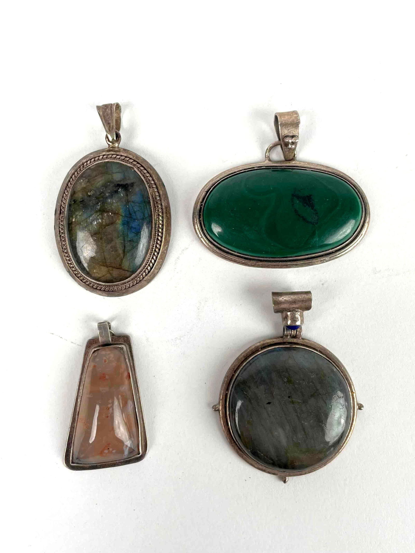 Four Sterling Silver Stone Pendants (1 of 11)