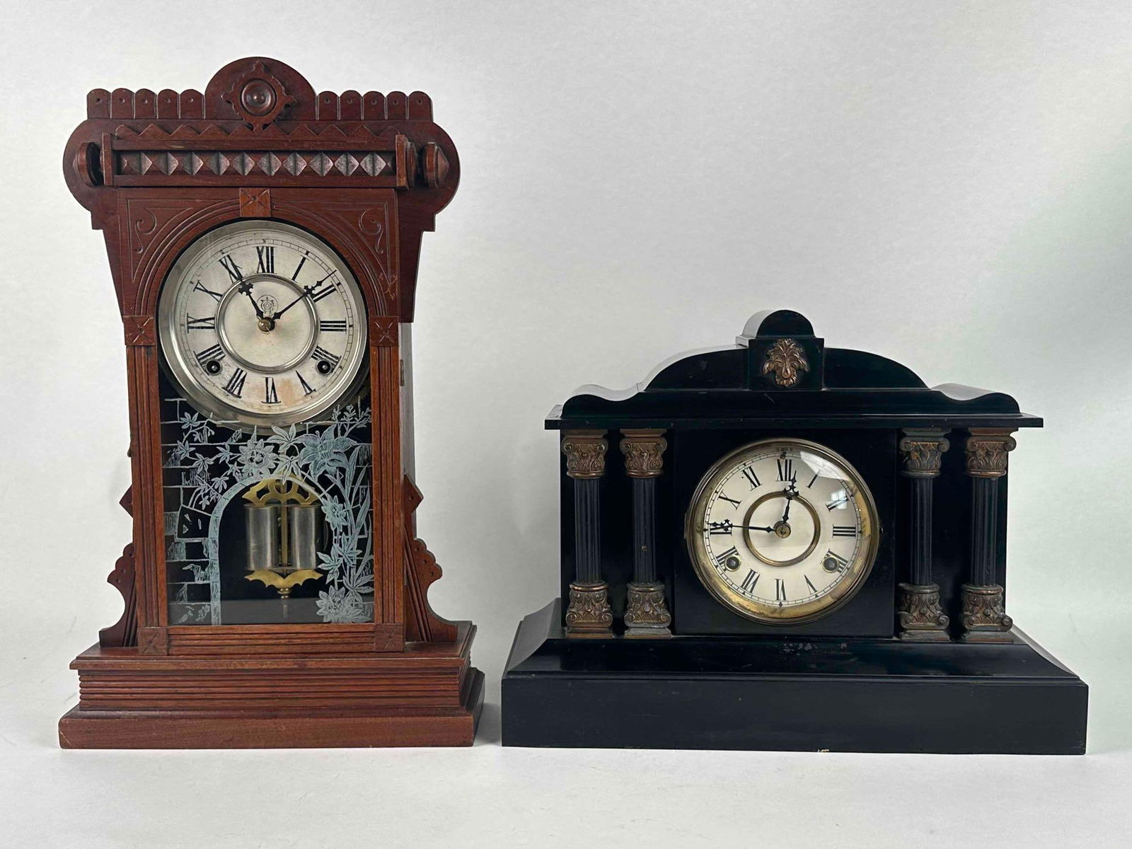 Pair of Antique Waterbury Clocks (1 of 11)