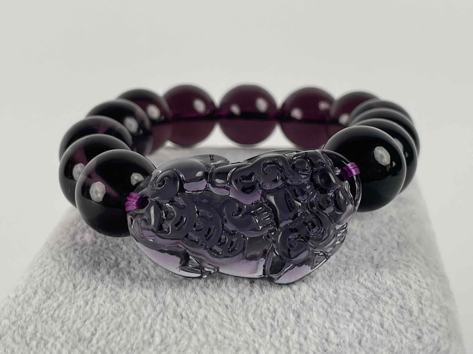 Feng Shui Amethyst Bead Bracelet (1 of 8)