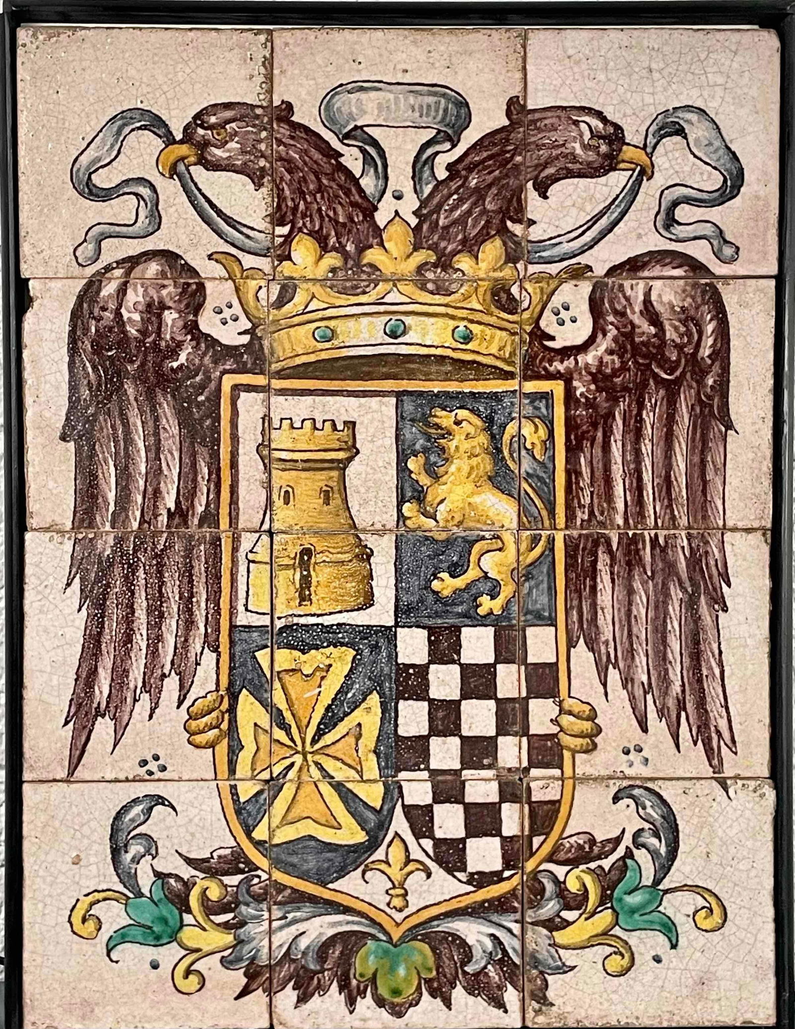 Antique Framed European Coat of Arms (1 of 12)